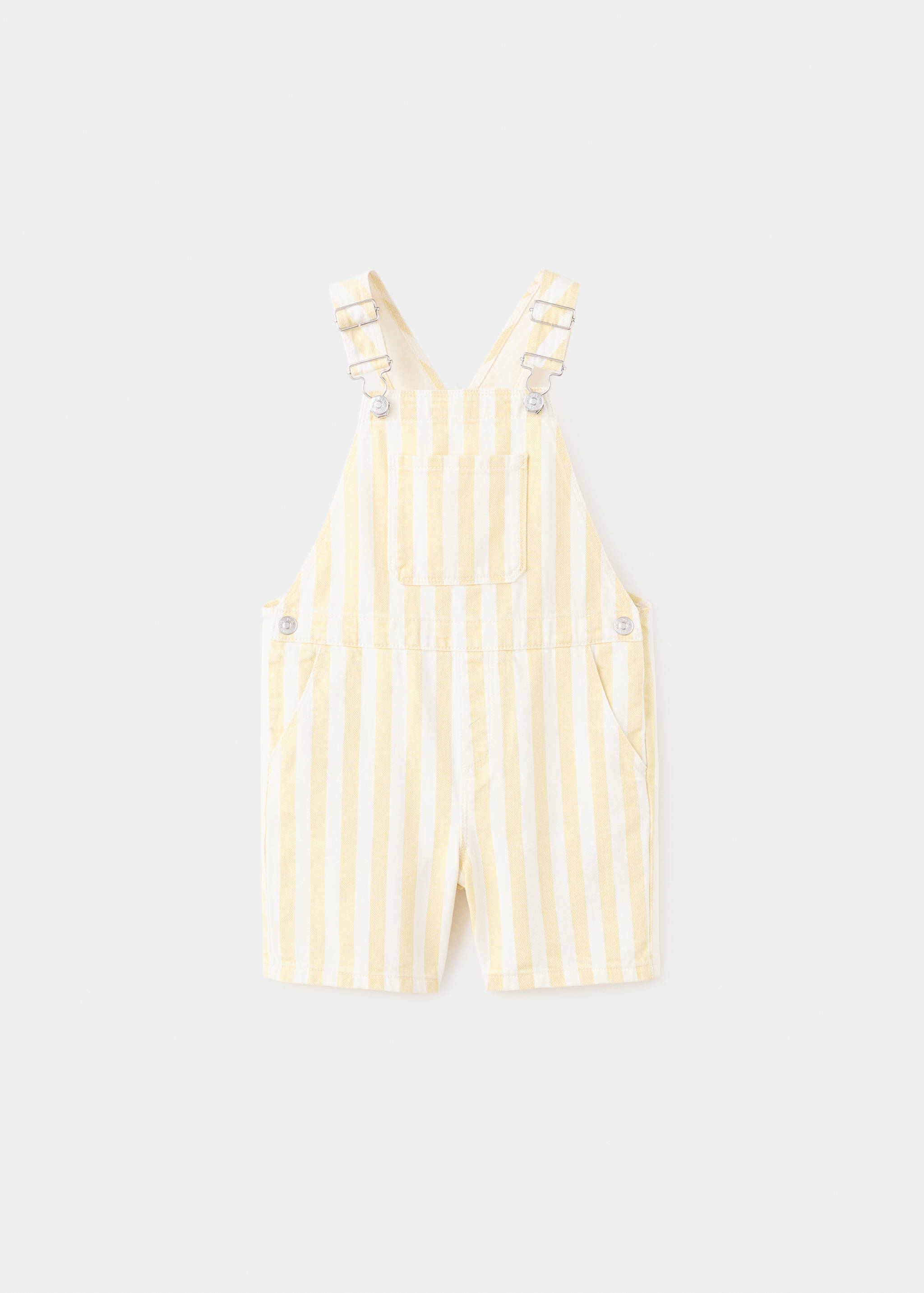 Striped short dungarees - Article without model
