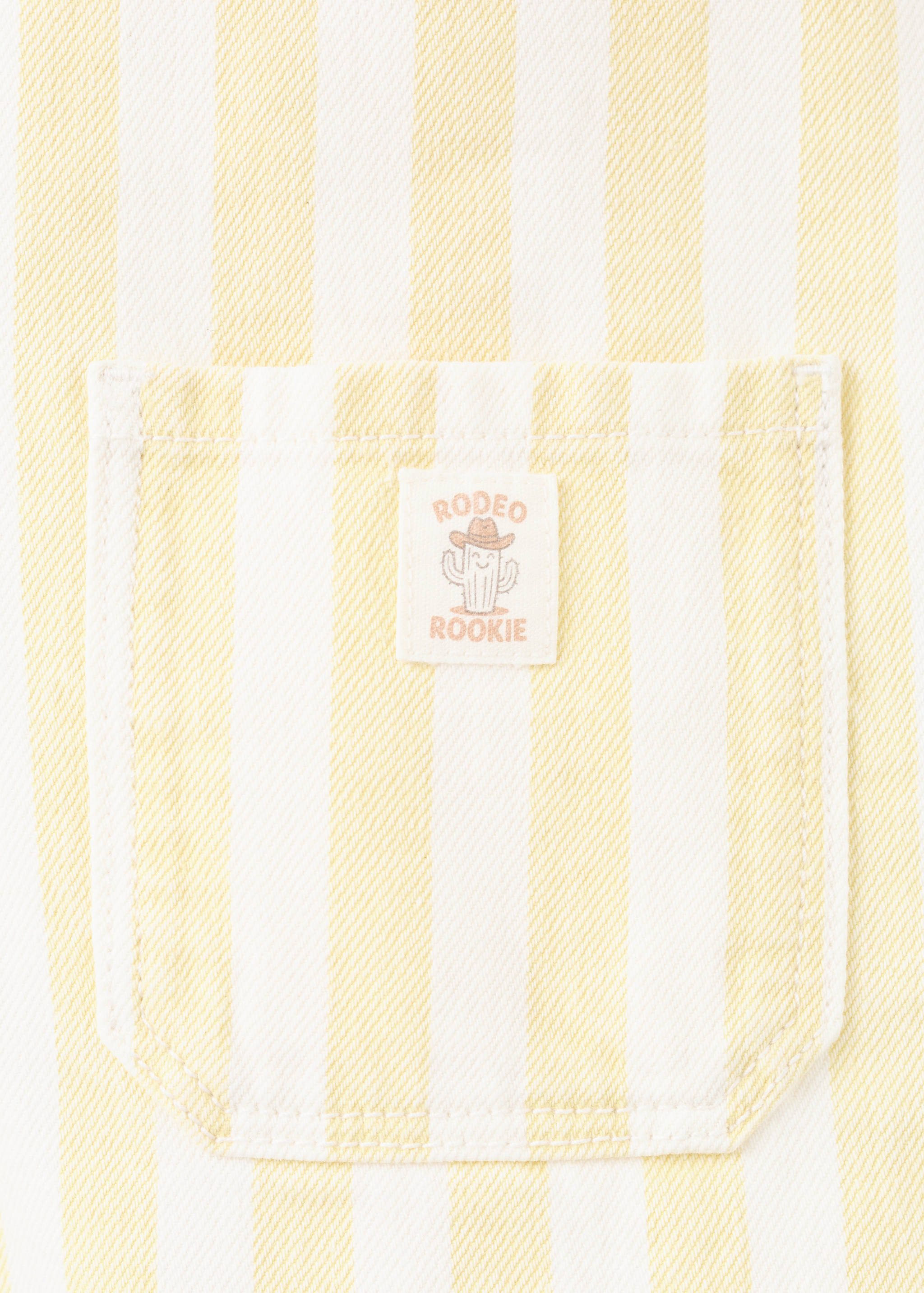 Striped short dungarees - Details of the article 0