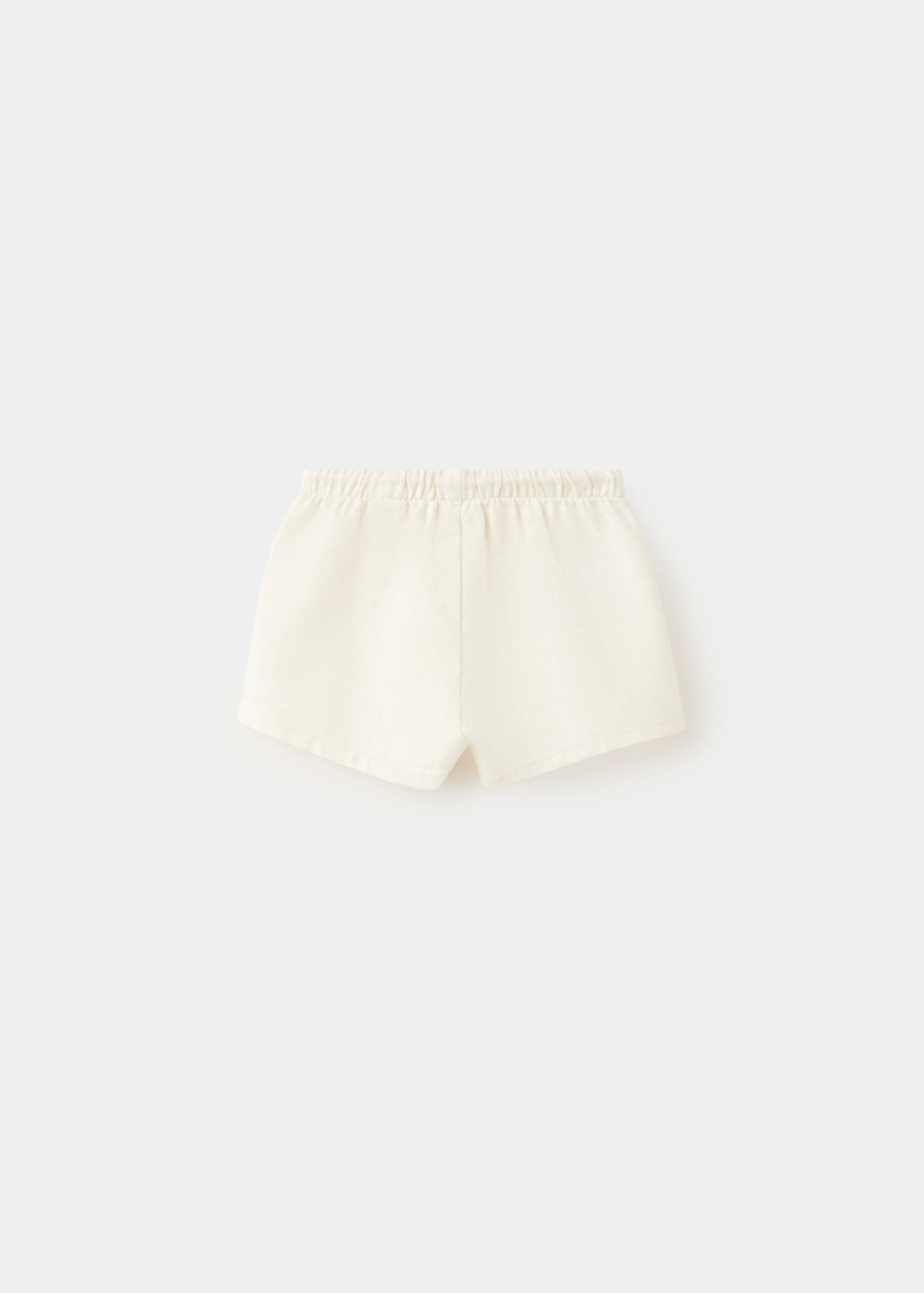 Cotton linen shorts - Reverse of the article