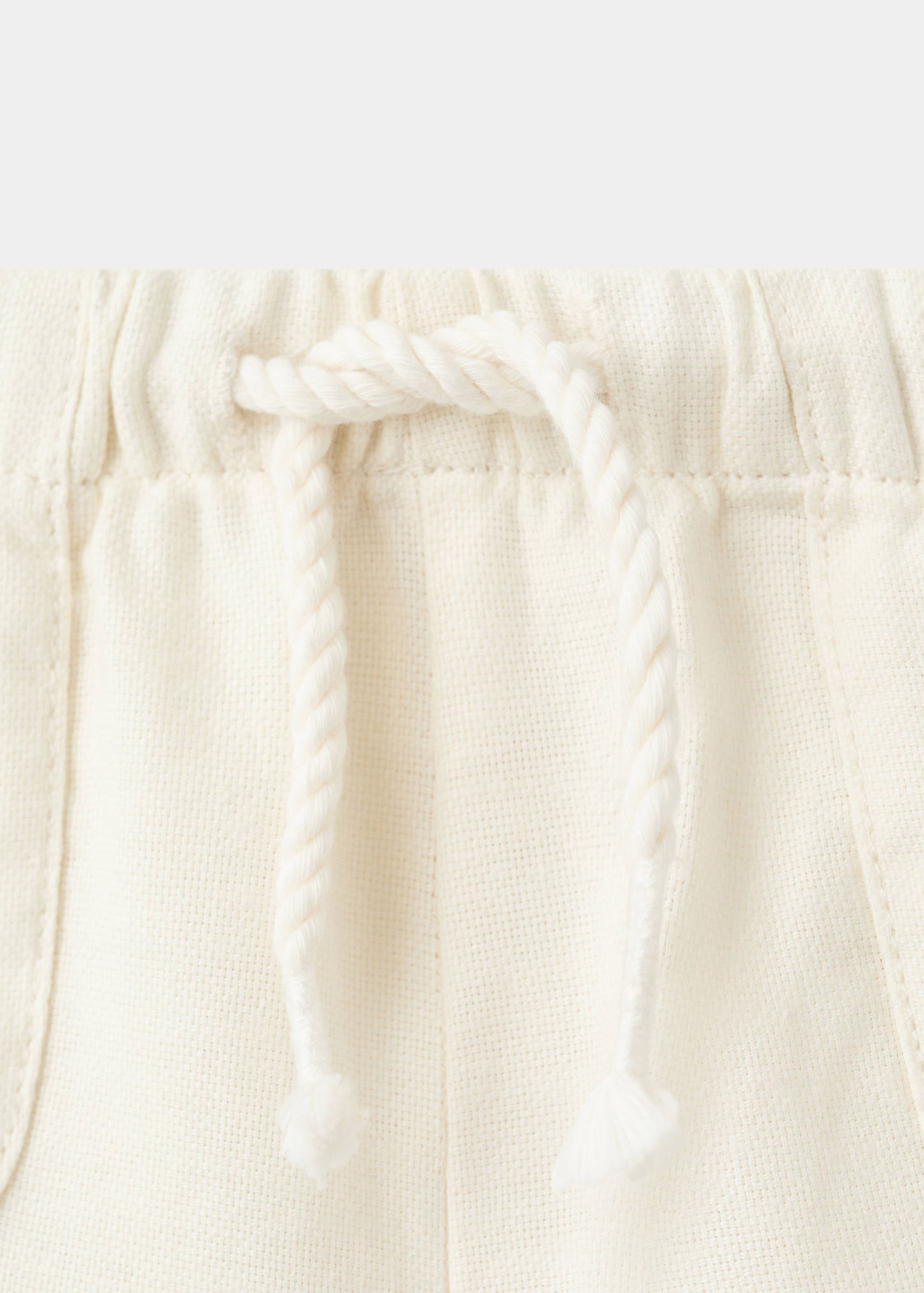 Cotton linen shorts - Details of the article 8