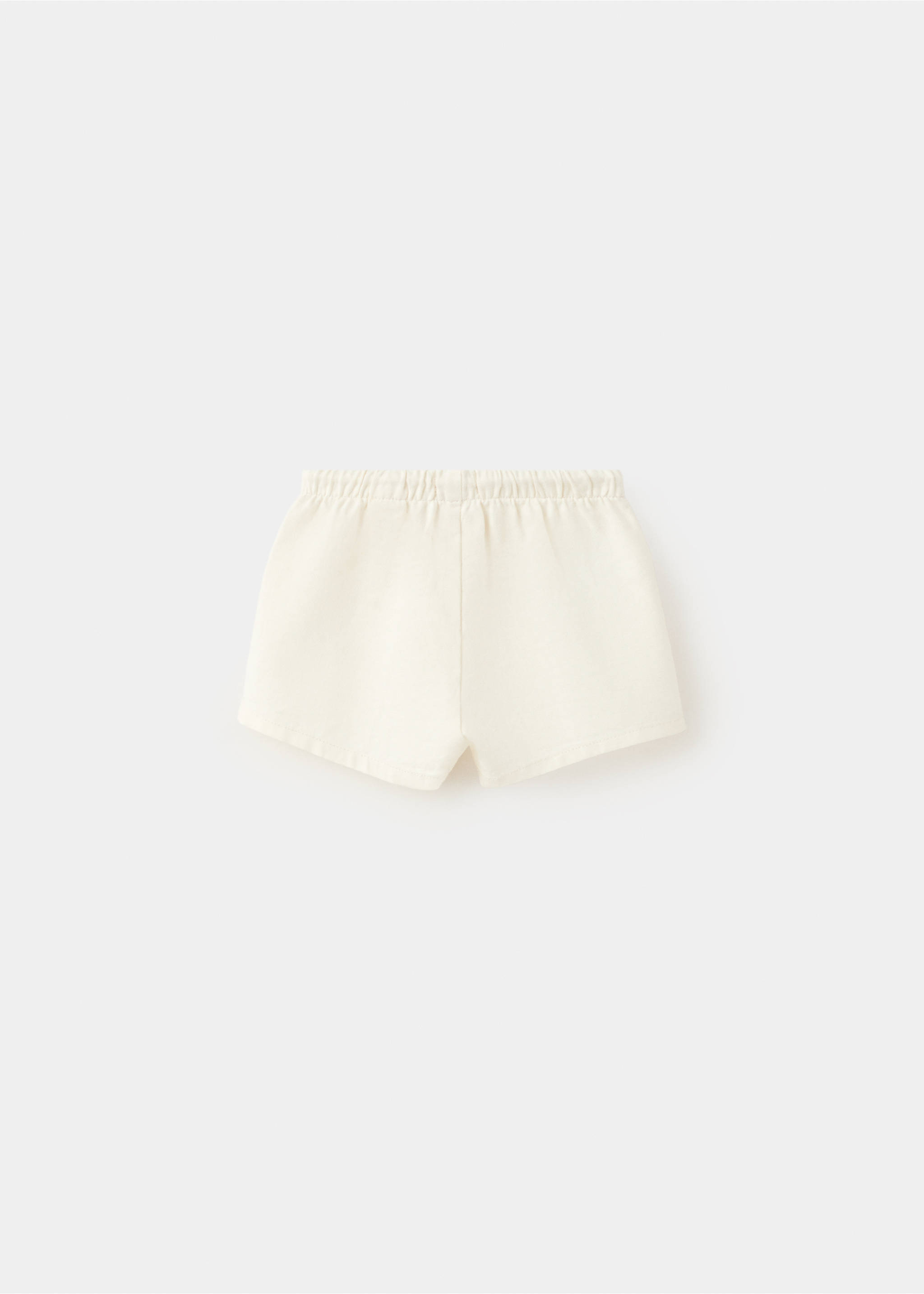 Cotton linen shorts - Reverse of the article, Off White. Ref: 27058265-00.