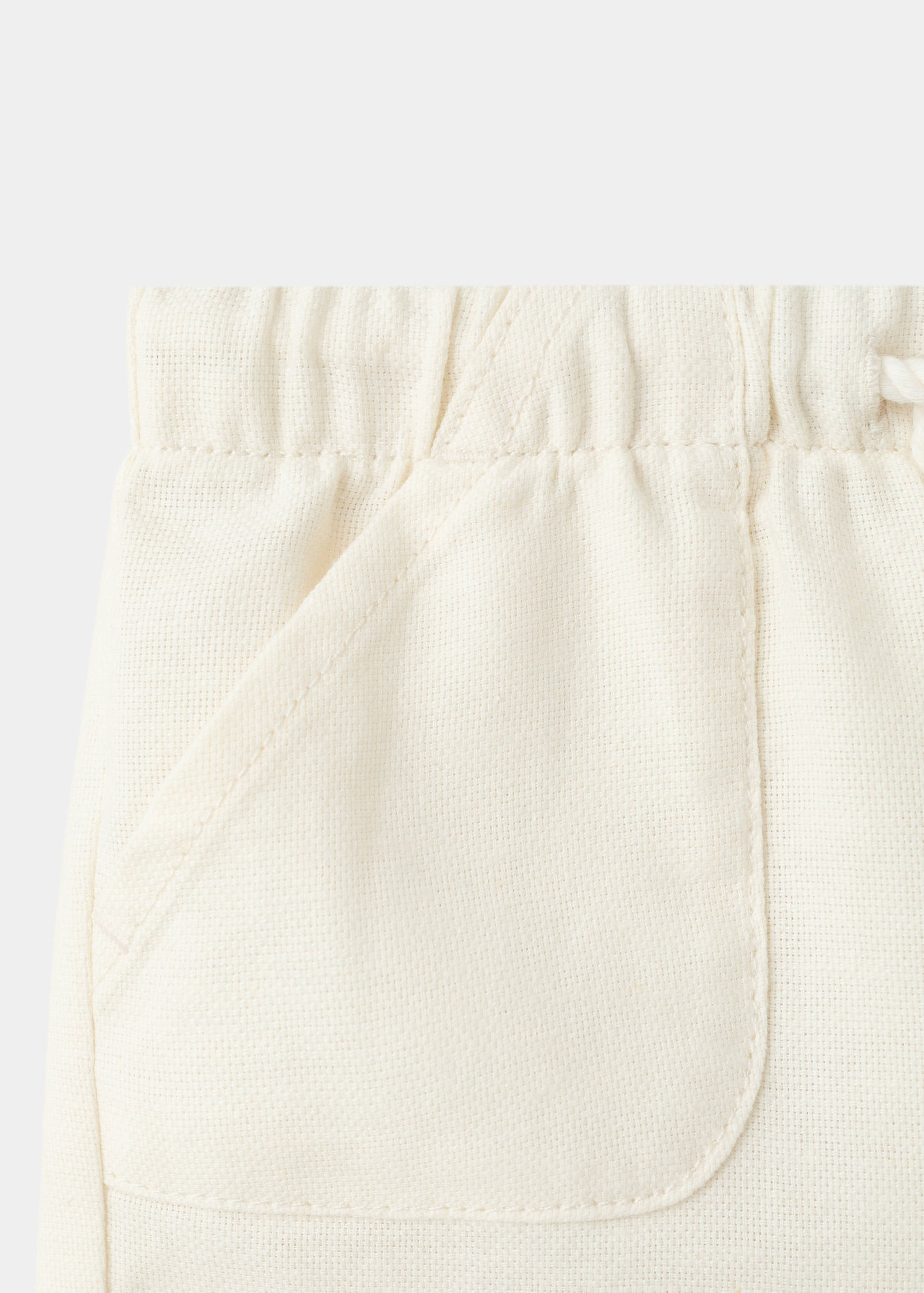 Cotton linen shorts - Details of the article 0