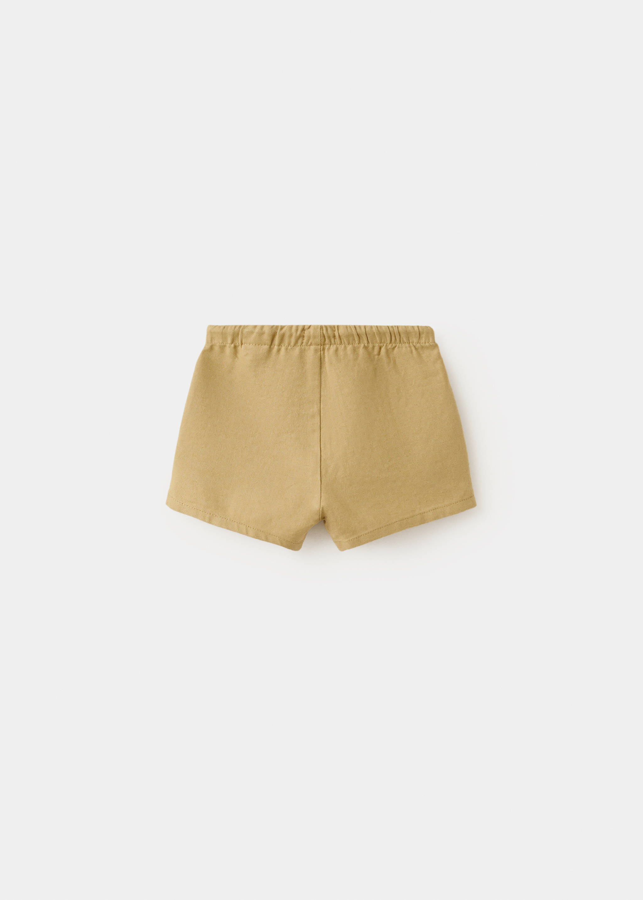 Cotton linen shorts - Reverse of the article