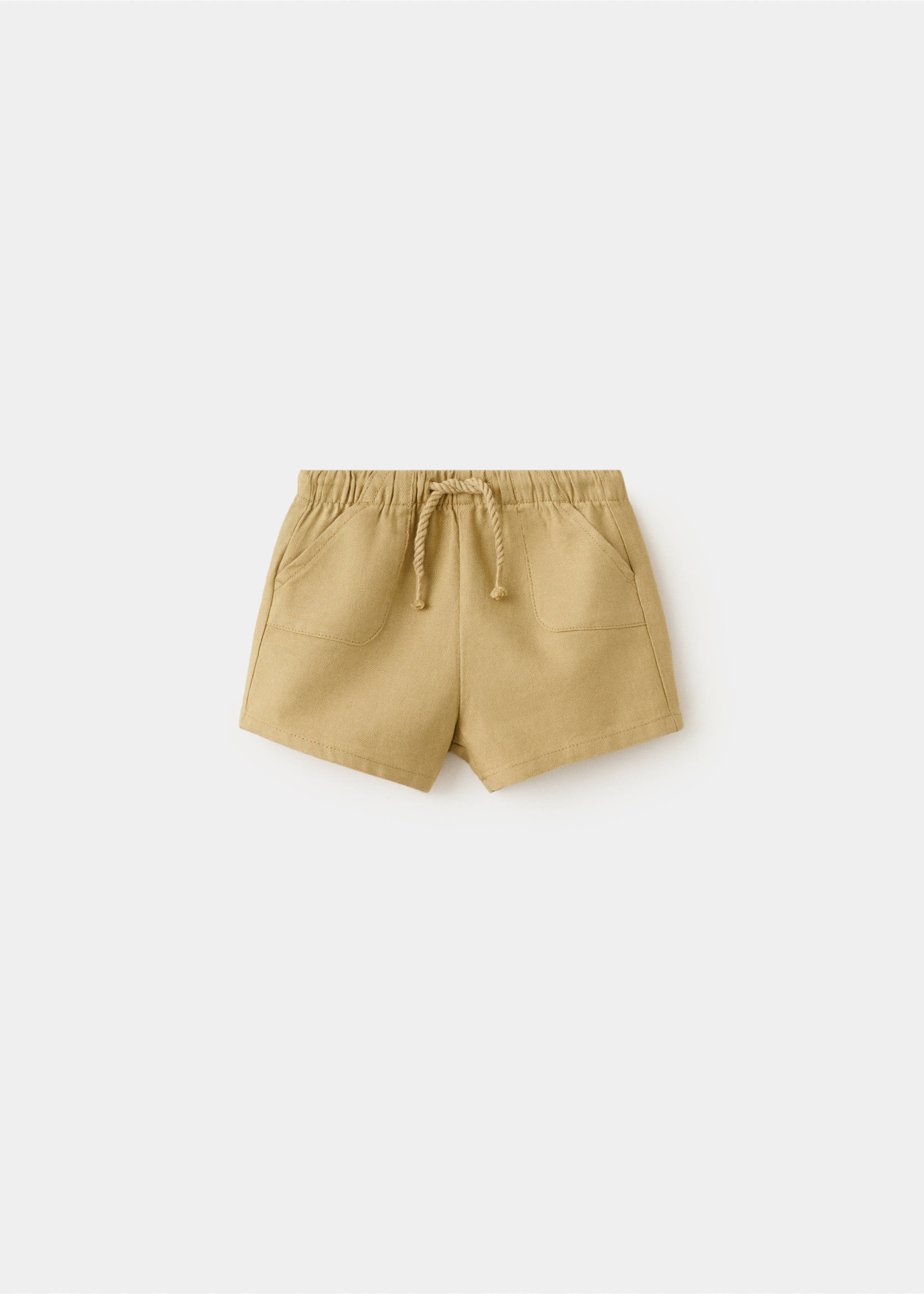 Cotton linen shorts - Article without model, Mustard. Ref: 27058265-00.