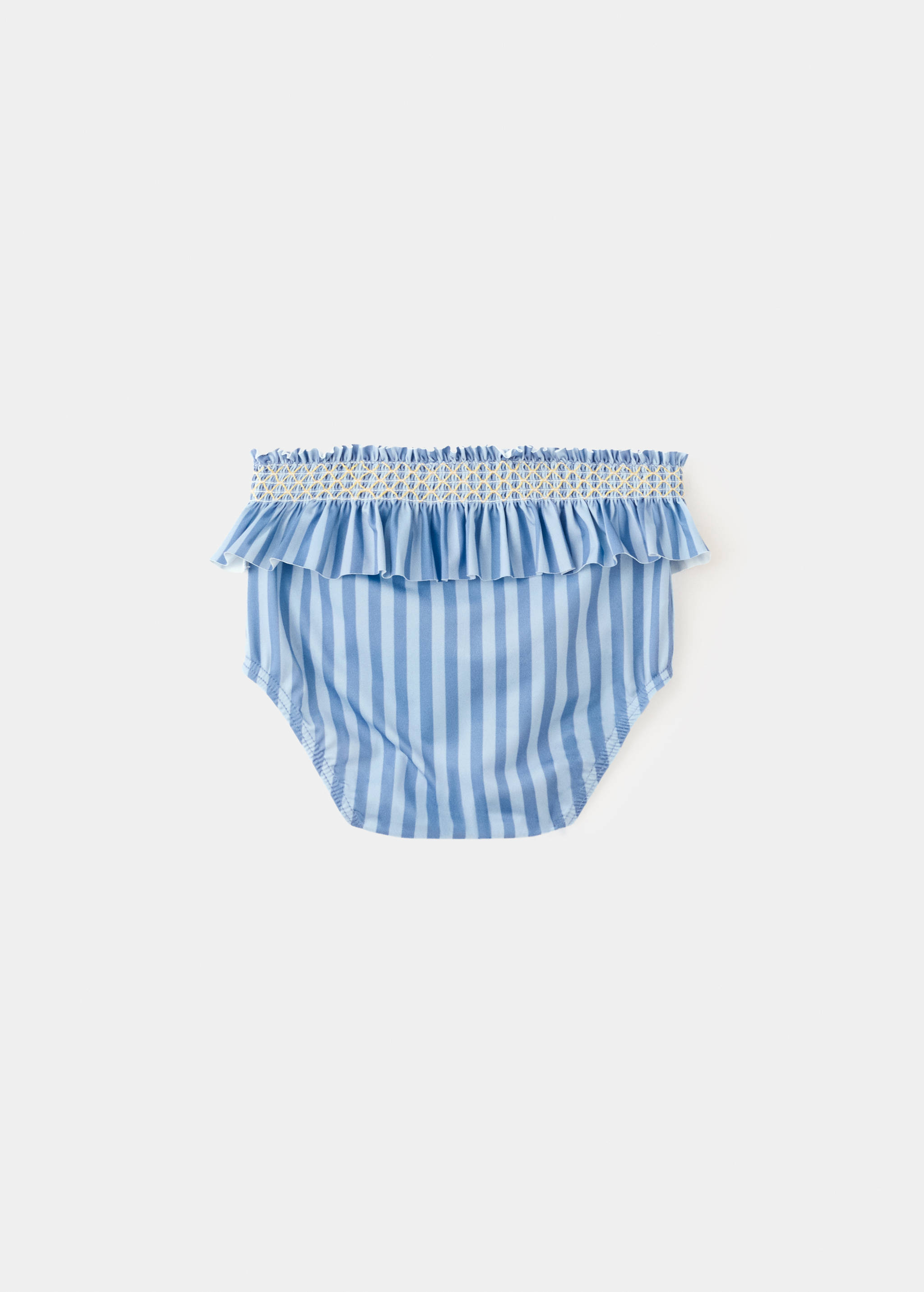 Ruffle striped swimsuit - Reverse of the article