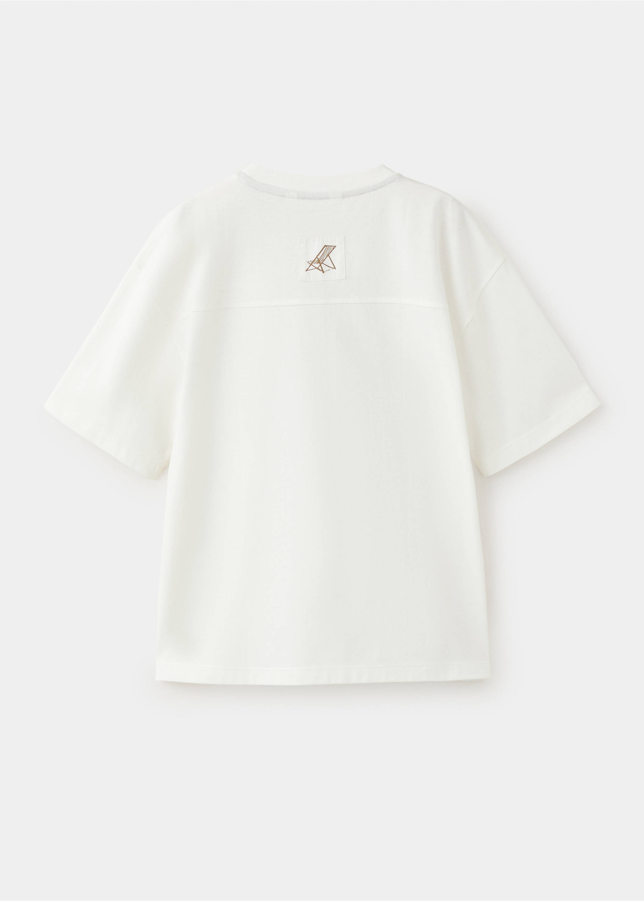 Printed cotton-blend t-shirt - Reverse of the article, Off White. Ref: 27058268-00.