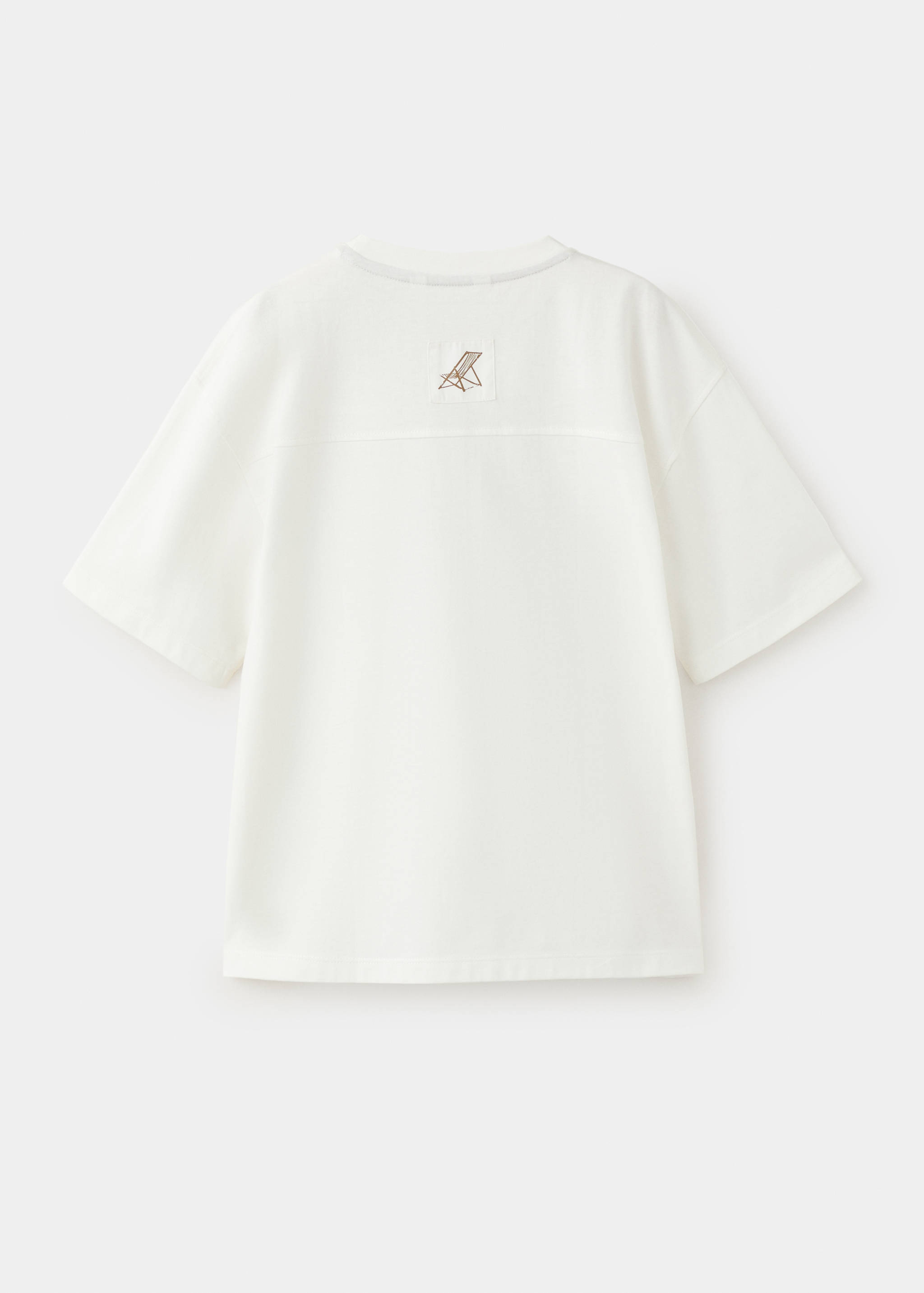 Printed cotton-blend t-shirt - Reverse of the article