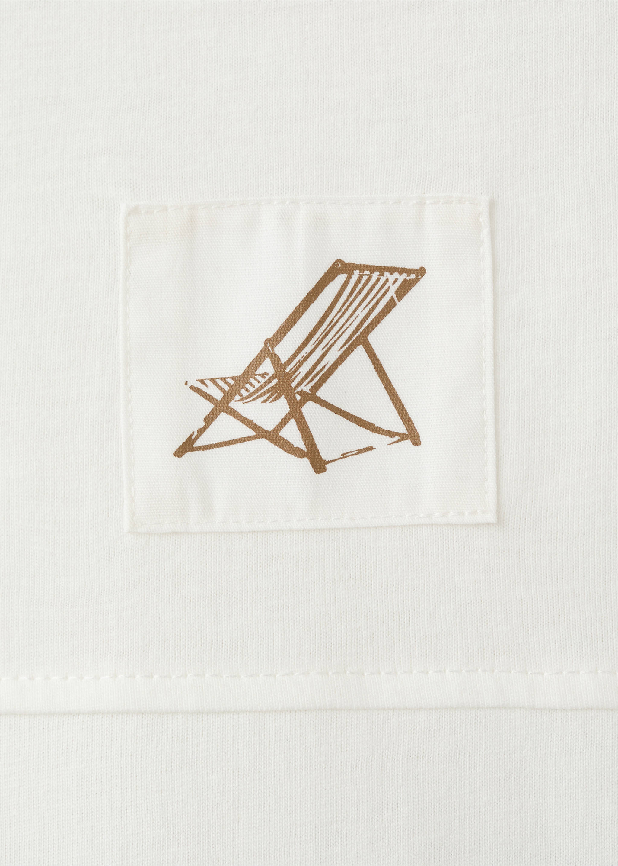 Printed cotton-blend t-shirt - Details of the article 0, Off White. Ref: 27058268-00.