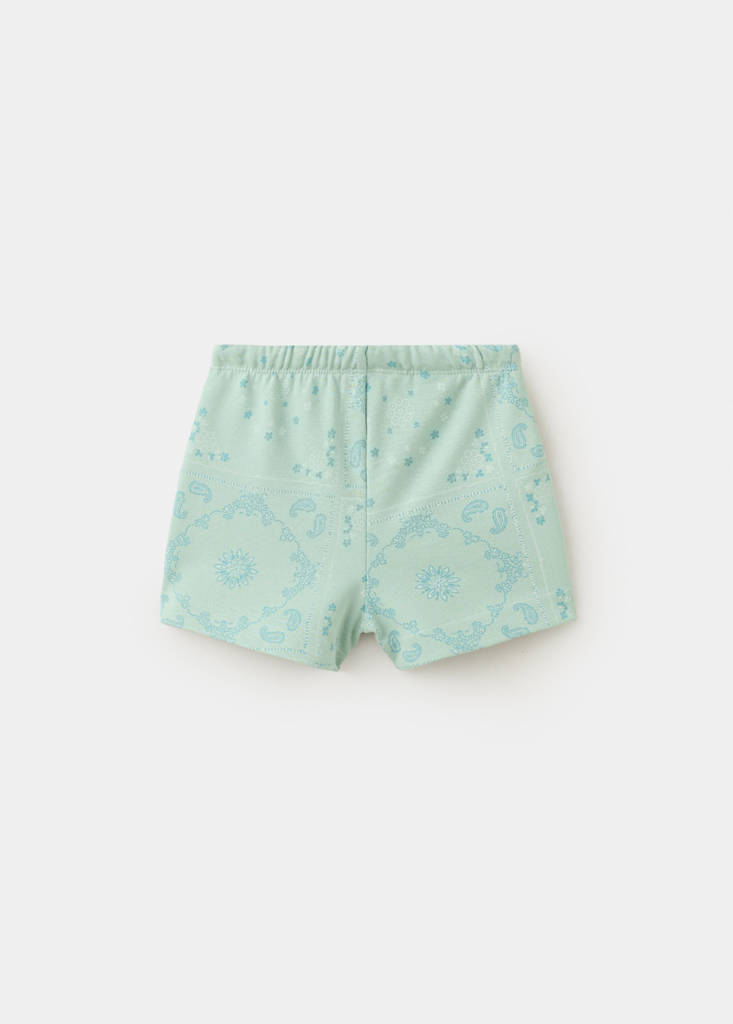 Floral-print shorts — Sky Blue