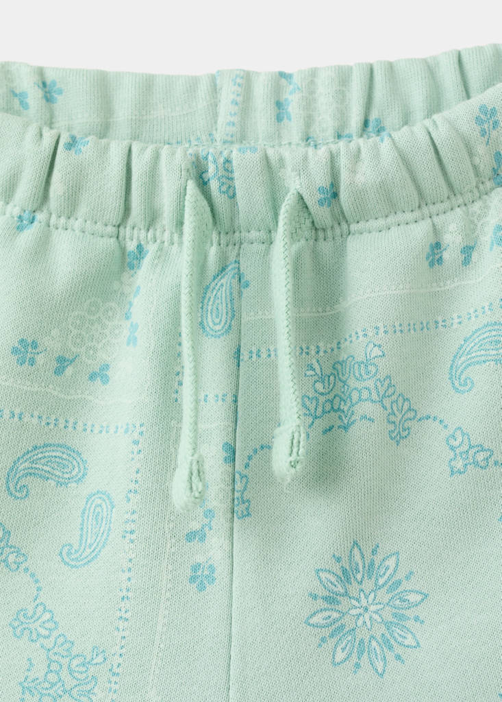 Floral-print shorts — Sky Blue
