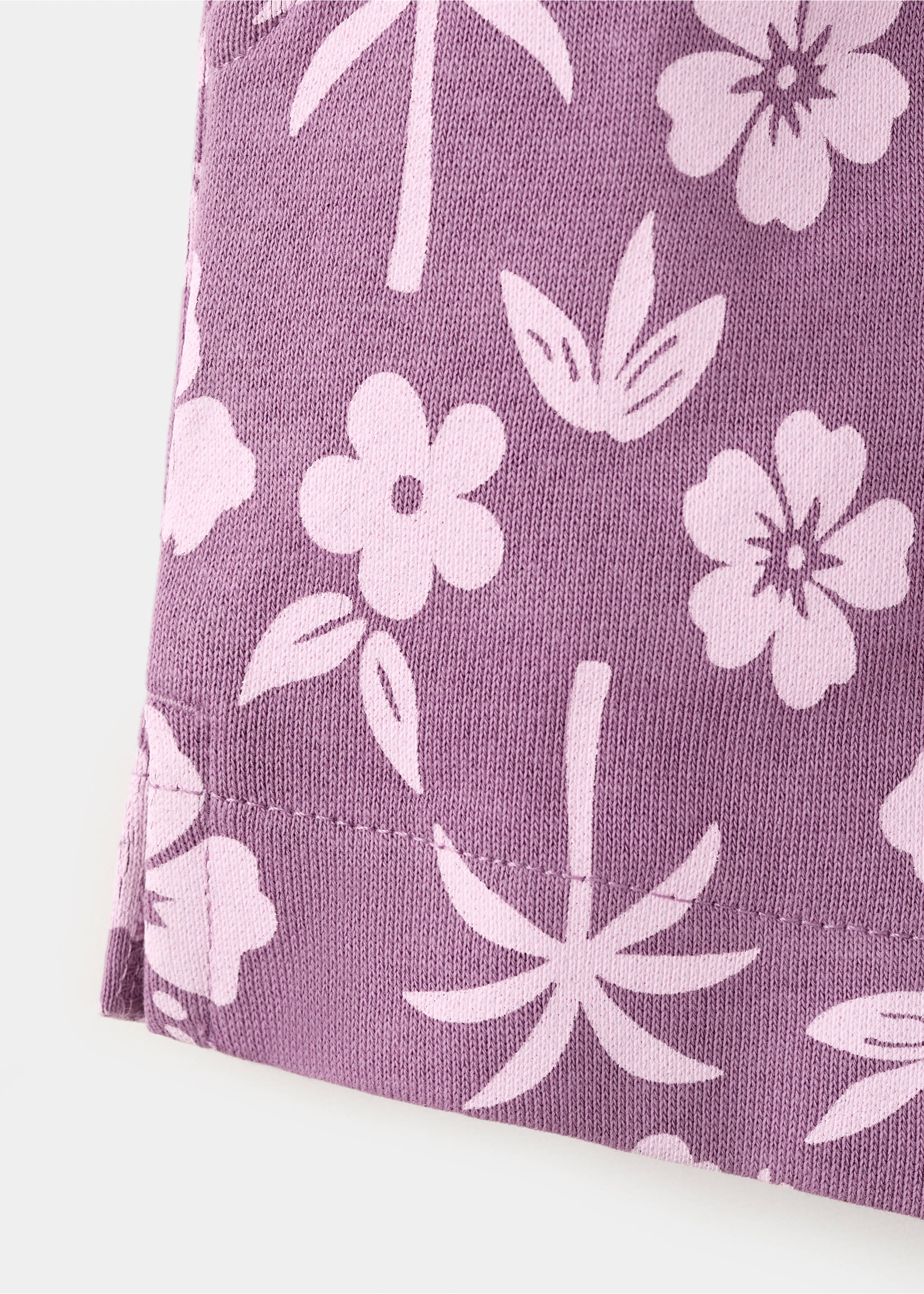 شورت بطبعة زهور - تفاصيل المنتج 0, أرجواني. Ref: 27058269-00.