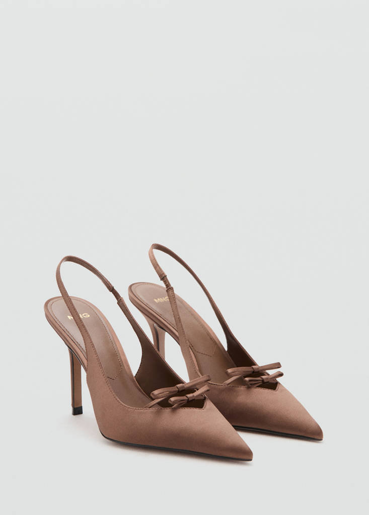 Suede heeled shoes — Chocolate