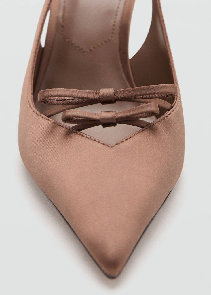 Suede heeled shoes — Chocolate