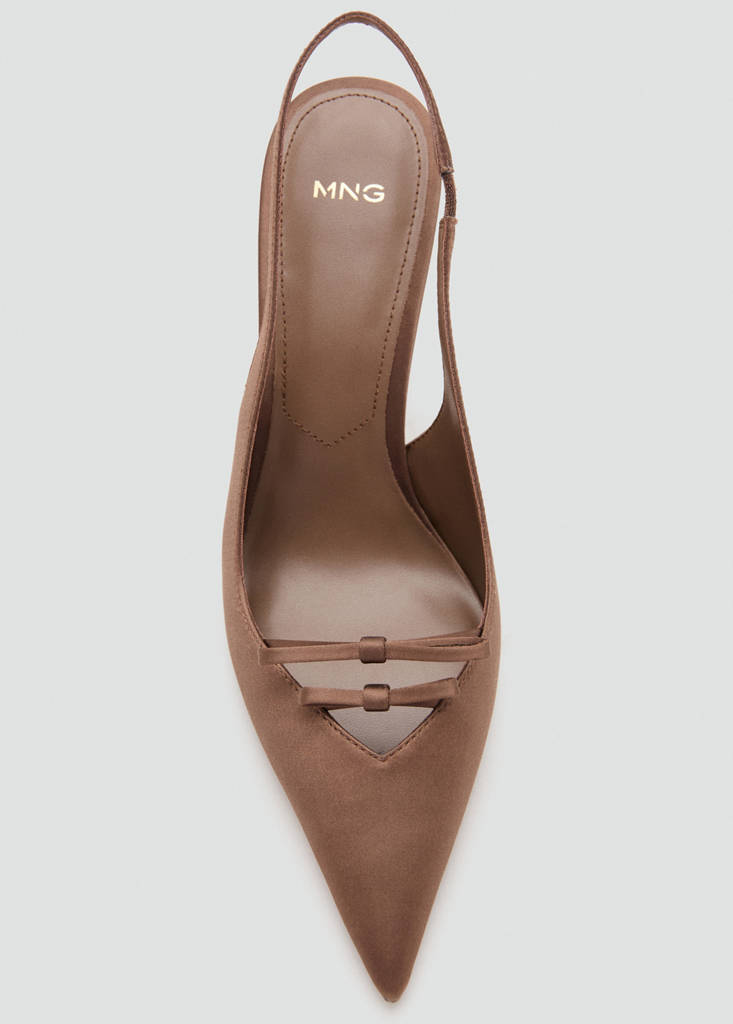 Suede heeled shoes — Chocolate