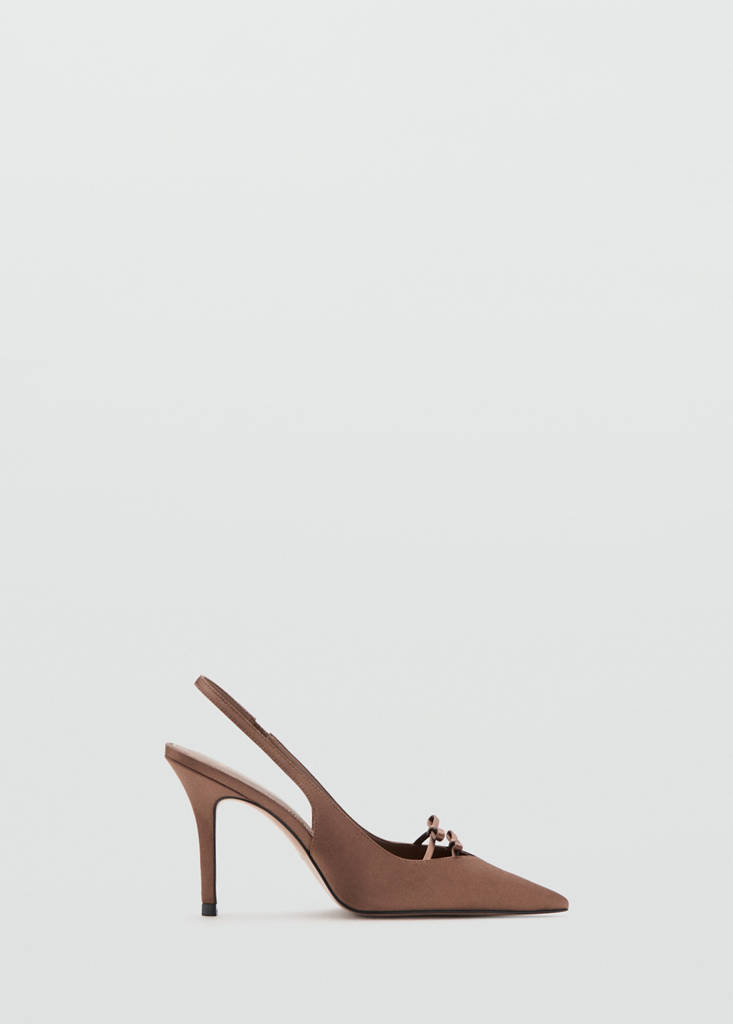 Suede heeled shoes — Chocolate