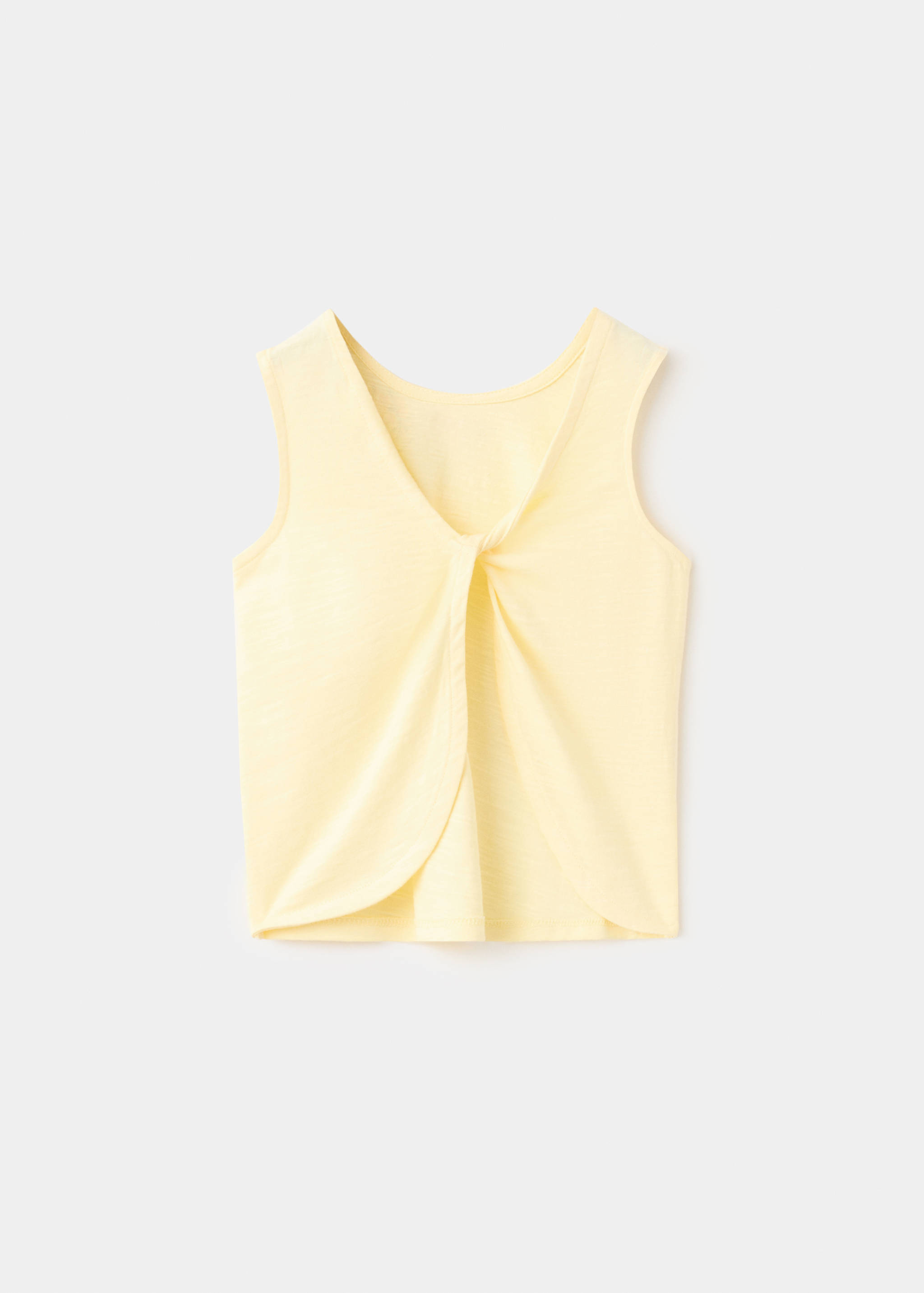 Embroidered back-opening T-shirt - Reverse of the article