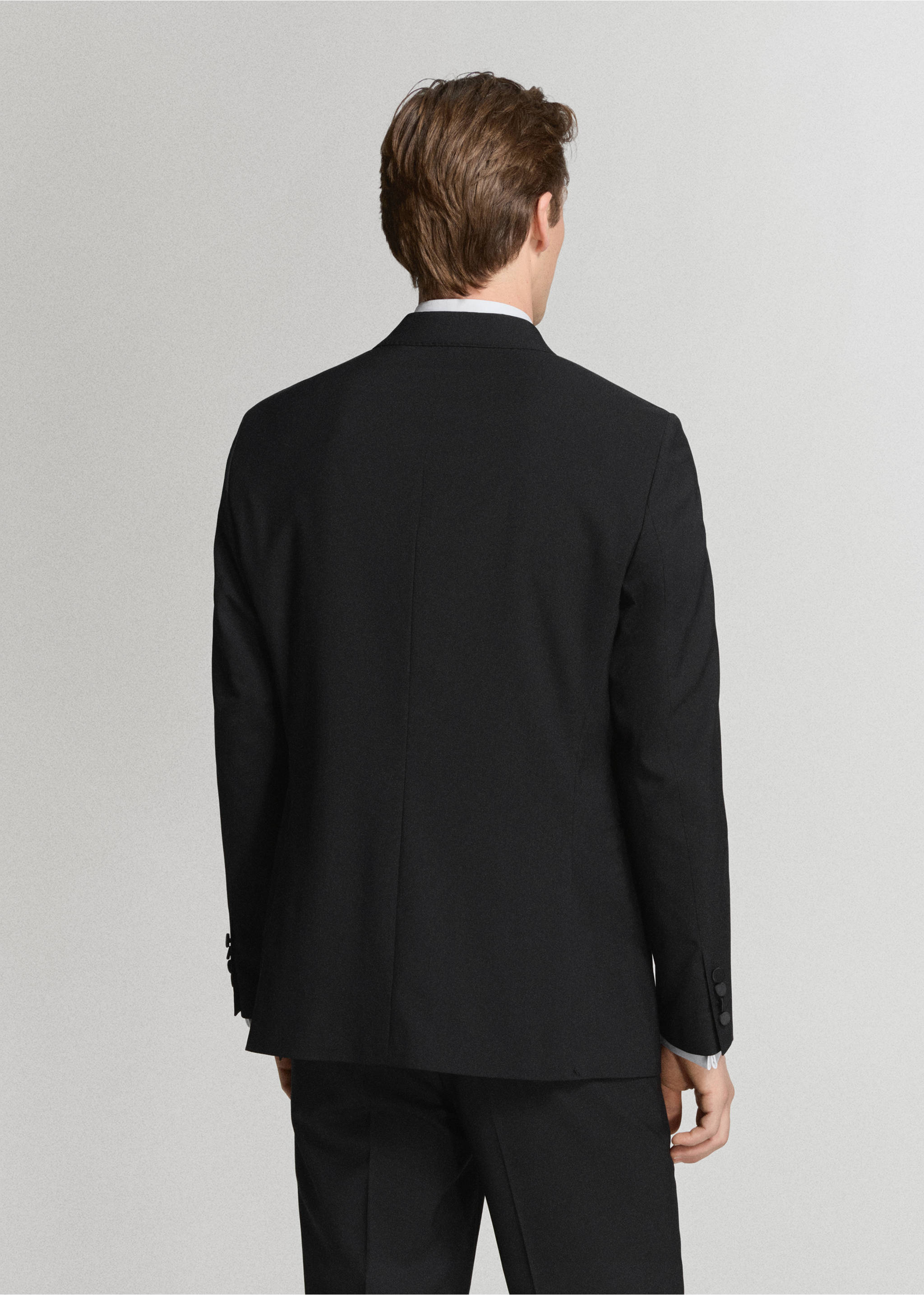 سترة سهرة ضيقة - الجهة الخلفية للمنتج, أسود. Ref: 27058652-00.