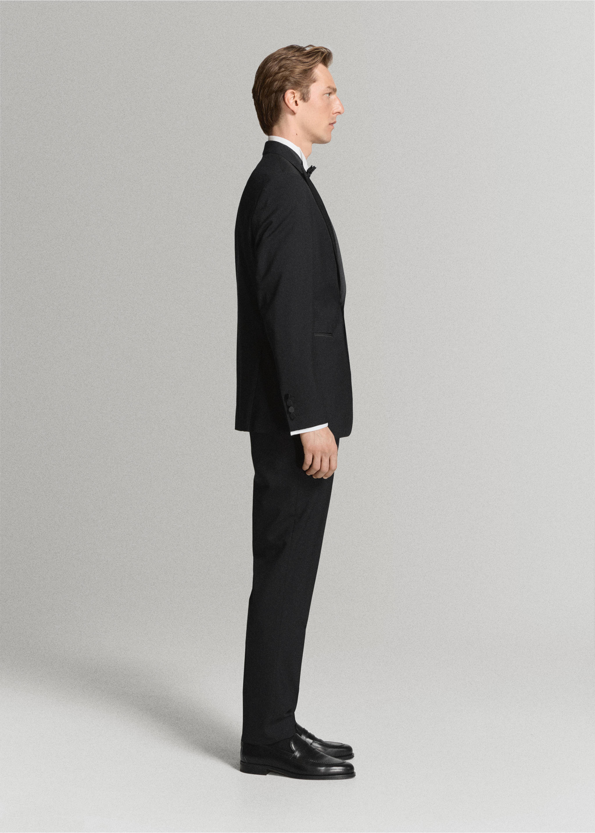 سترة سهرة ضيقة - تفاصيل المنتج 2, أسود. Ref: 27058652-00.