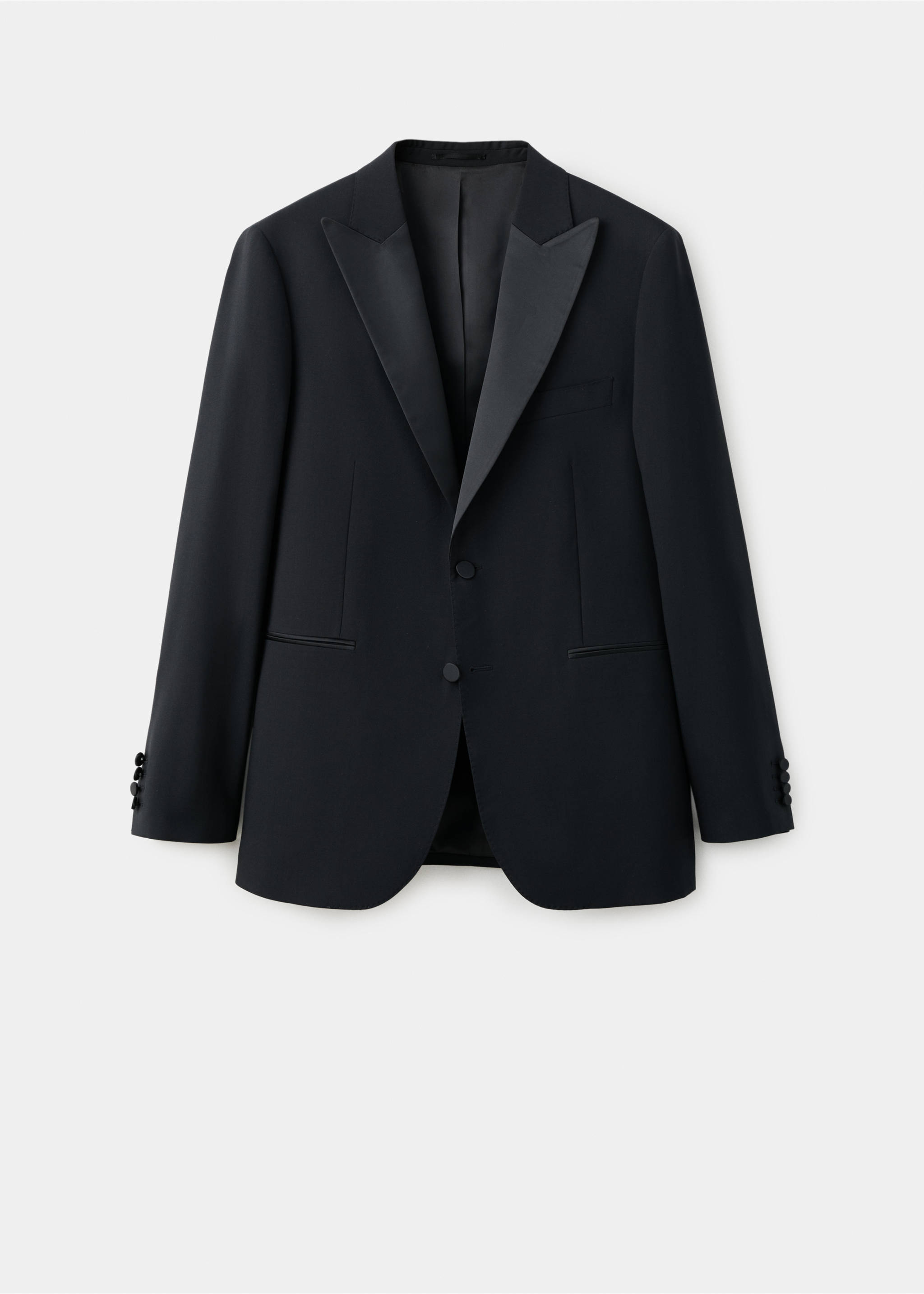 Americana traje smoking slim fit - Artículo sin modelo, Negro. Ref: 27058652-00.