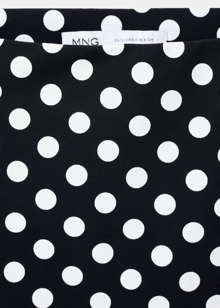 Polka-dot skirt — Black