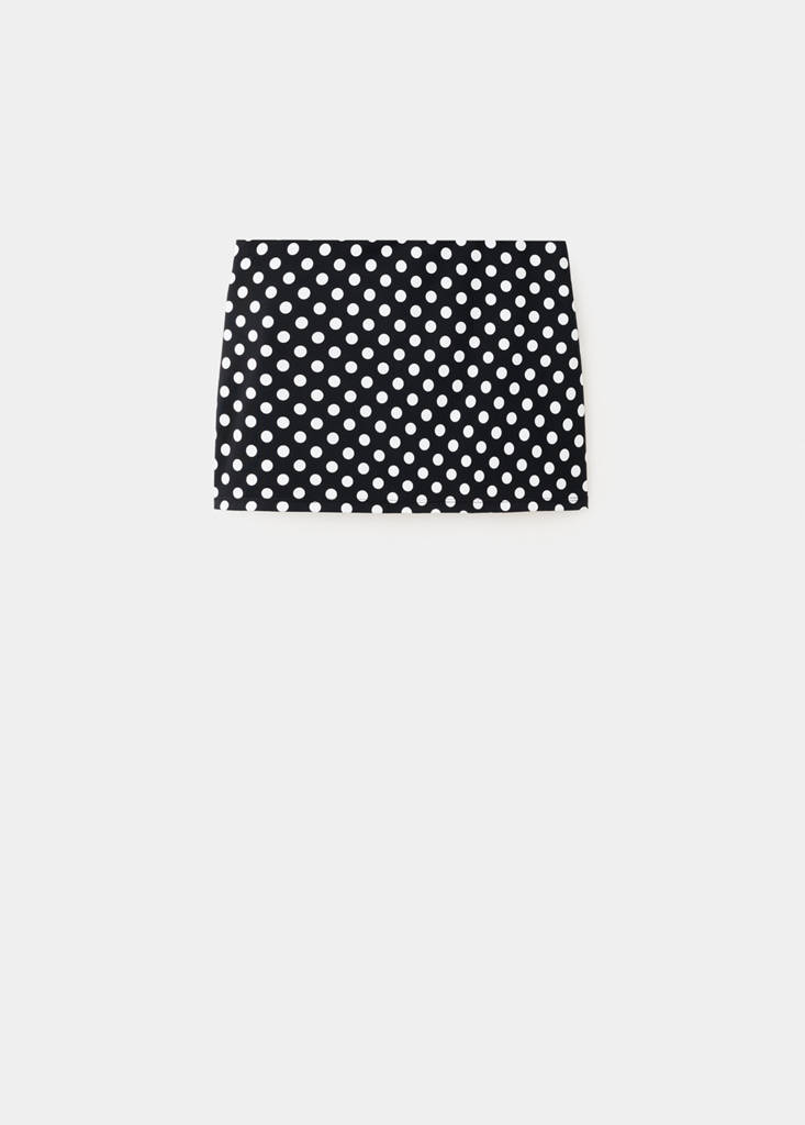Polka-dot skirt — Black
