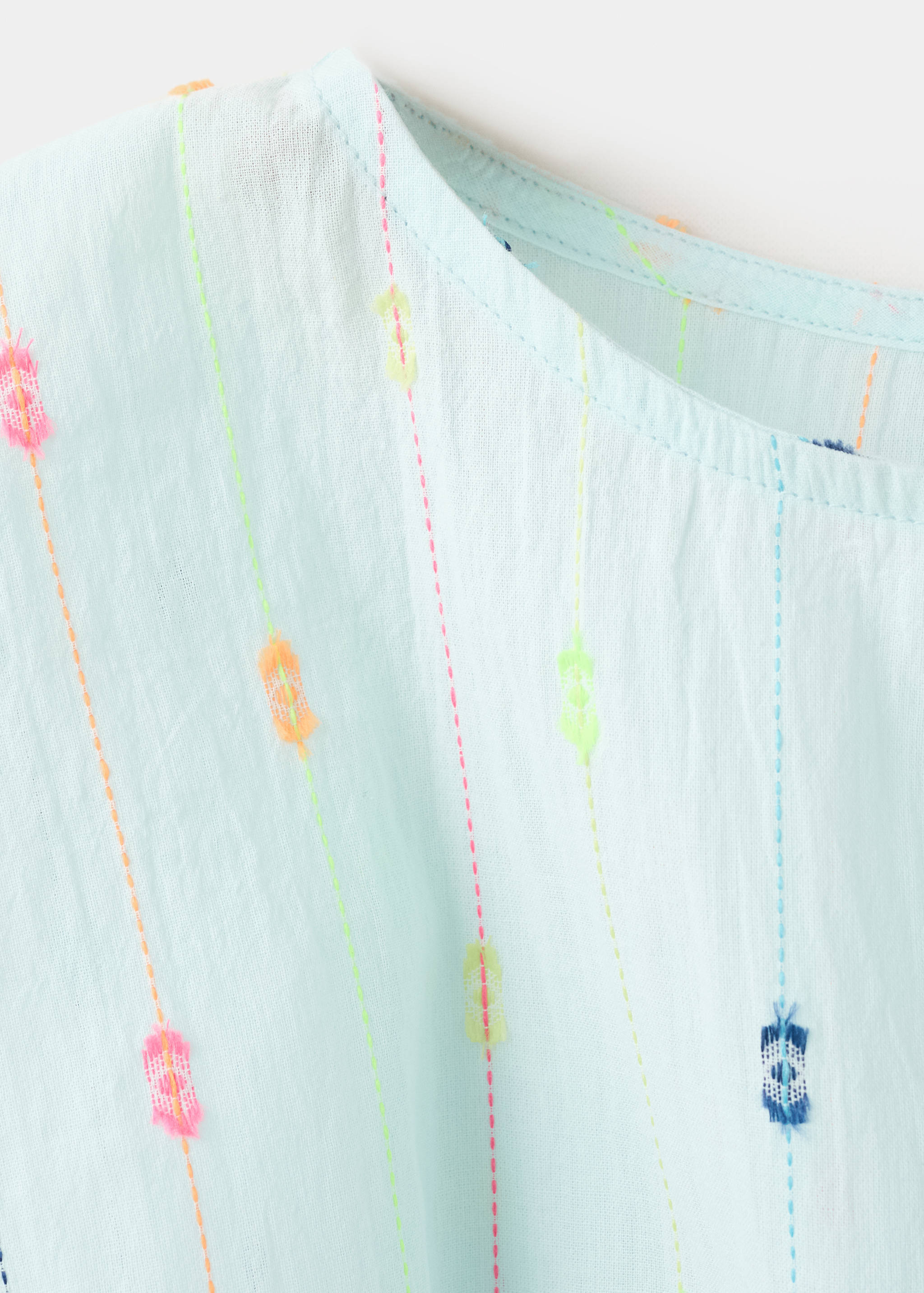 Robe coton détails brodés - Détail de l'article 0