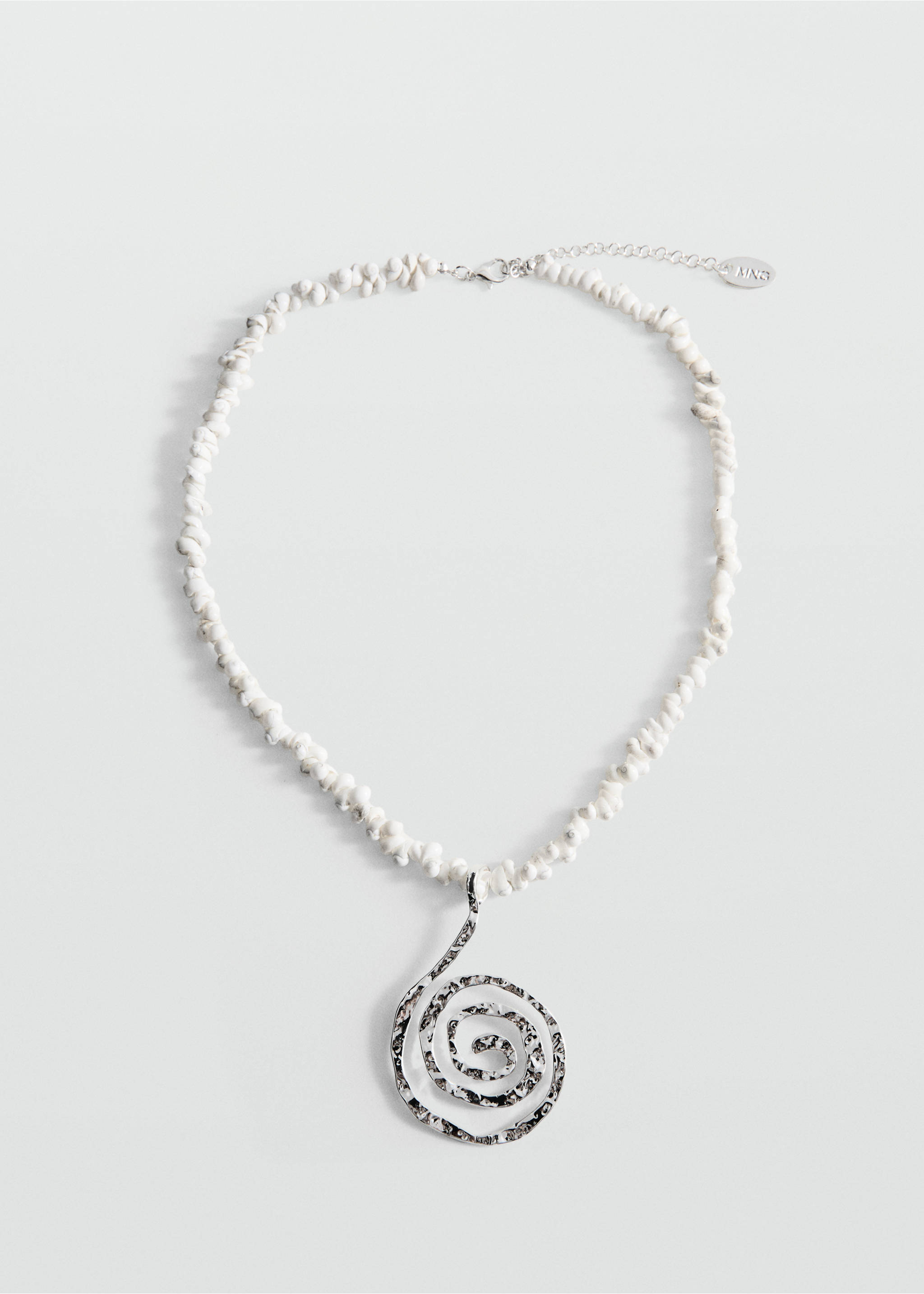 Спиральное ожерелье с ракушками - Изделие без модели, Серебро. Ref: 27058661-00.