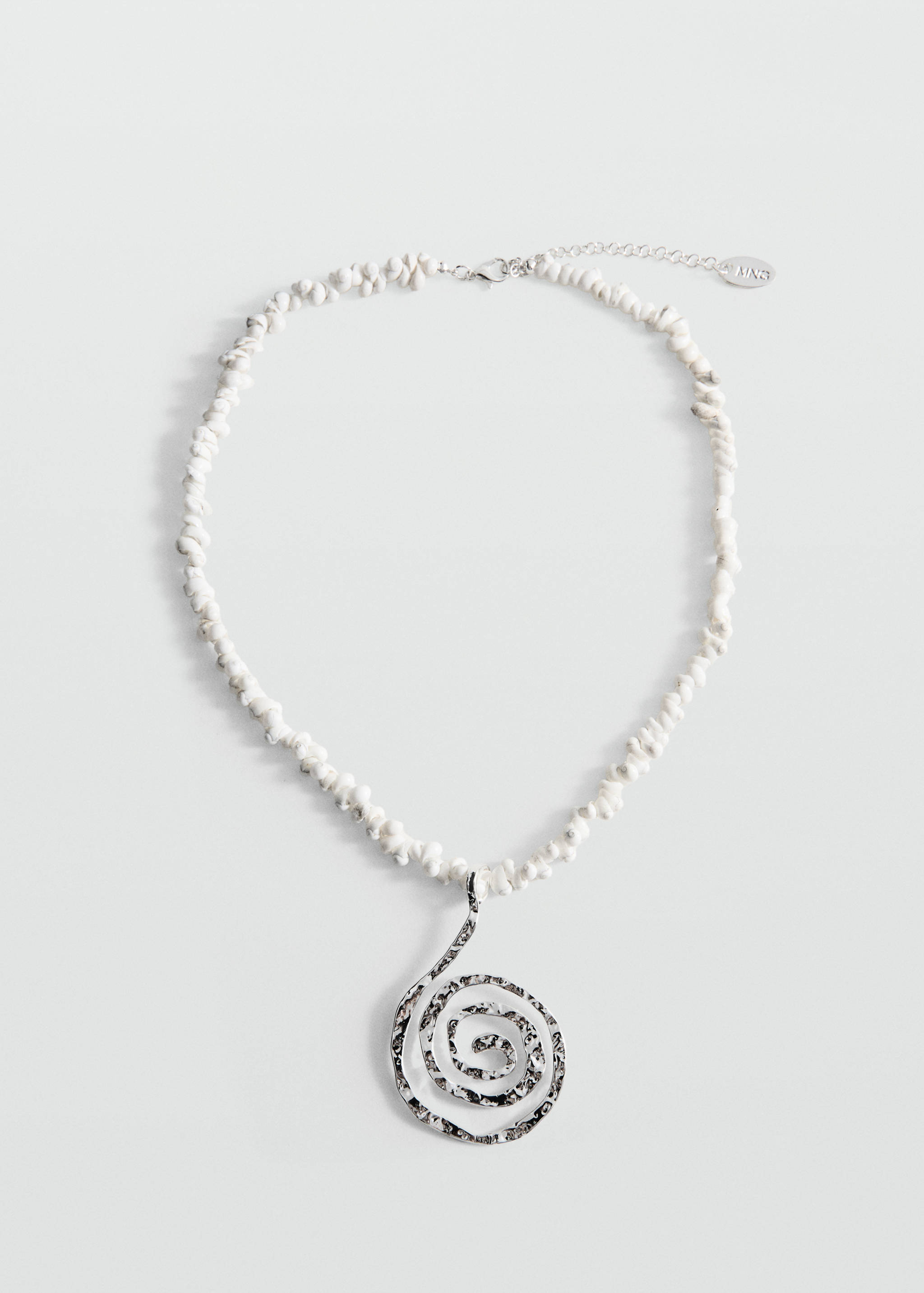 Спиральное ожерелье с ракушками - Изделие без модели