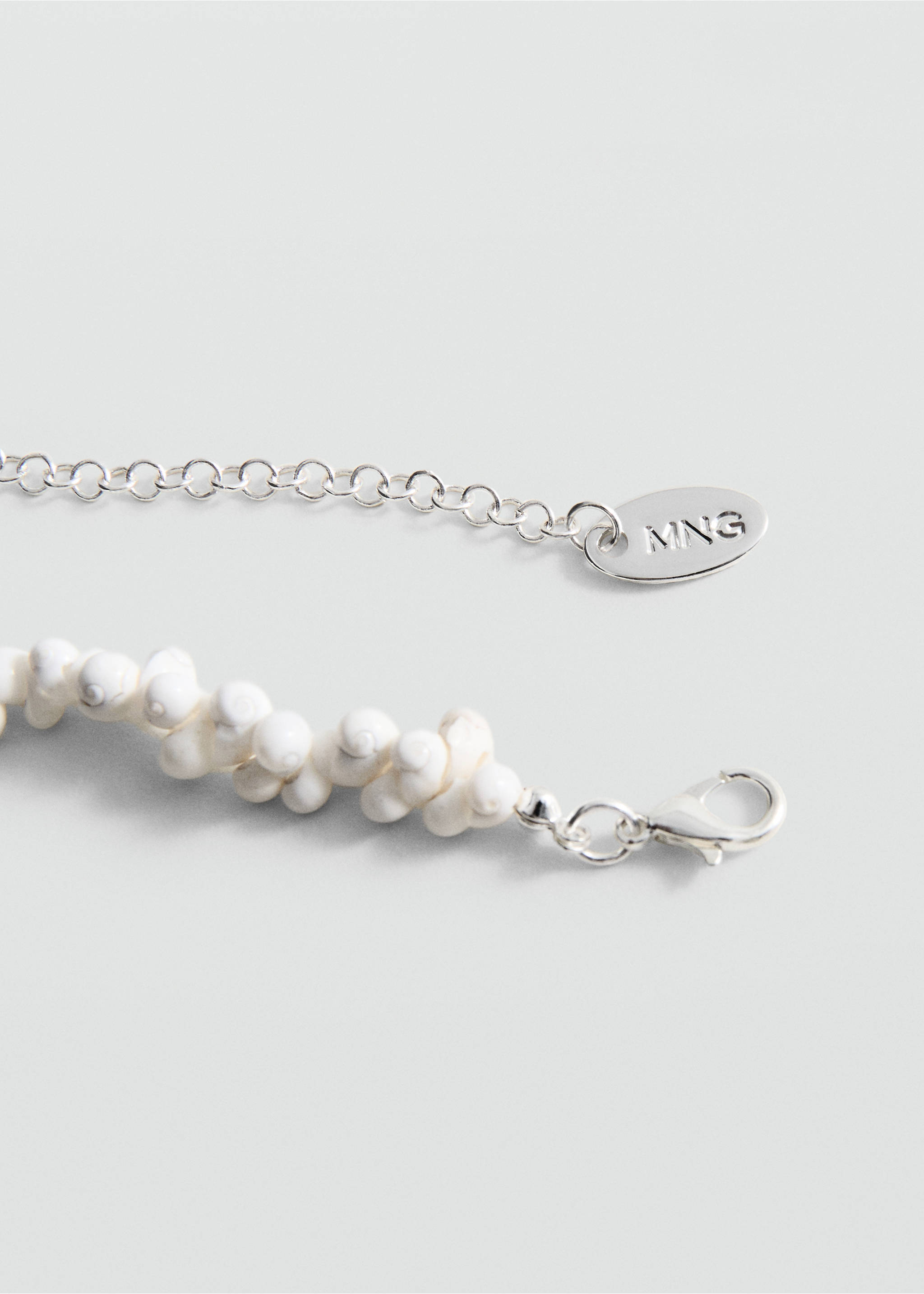 Спиральное ожерелье с ракушками - Деталь изделия 1, Серебро. Ref: 27058661-00.