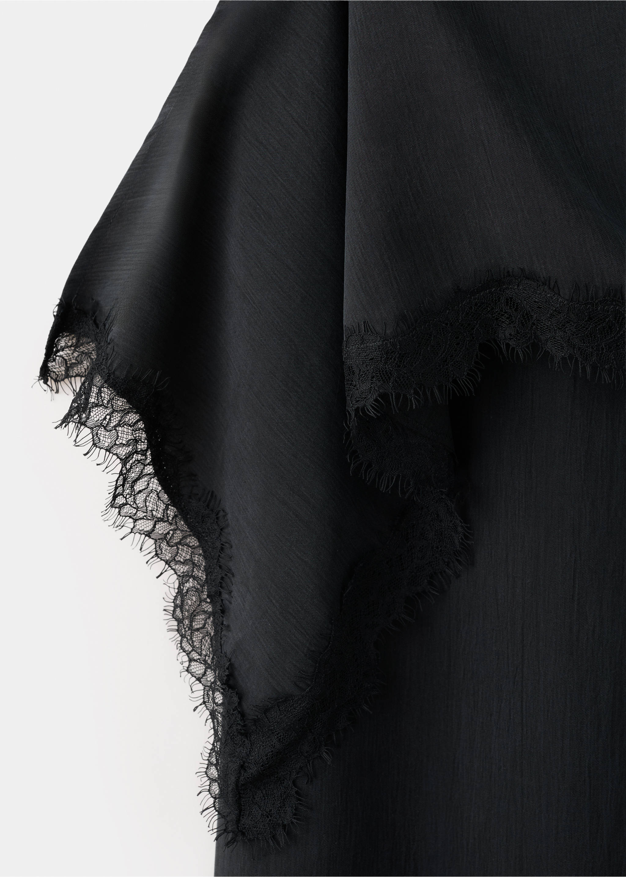 بنطلون ليوسيل بخصر مرتفع - تفاصيل المنتج 8, أسود. Ref: 27058665-00.