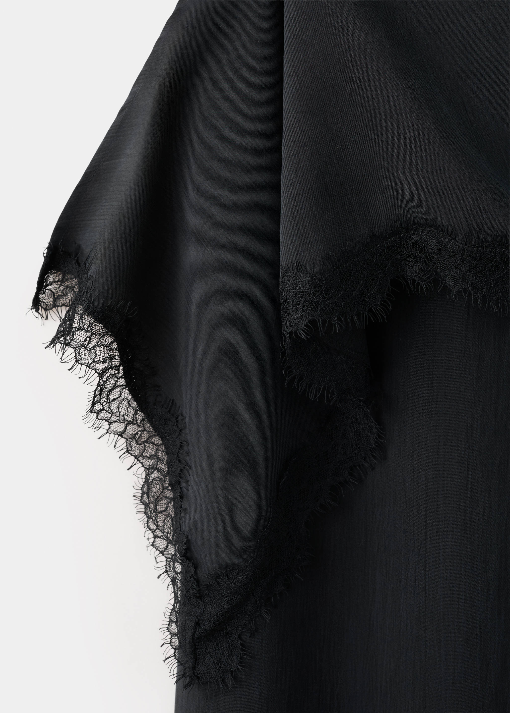 High-waisted lyocell trousers - Details of the article 8