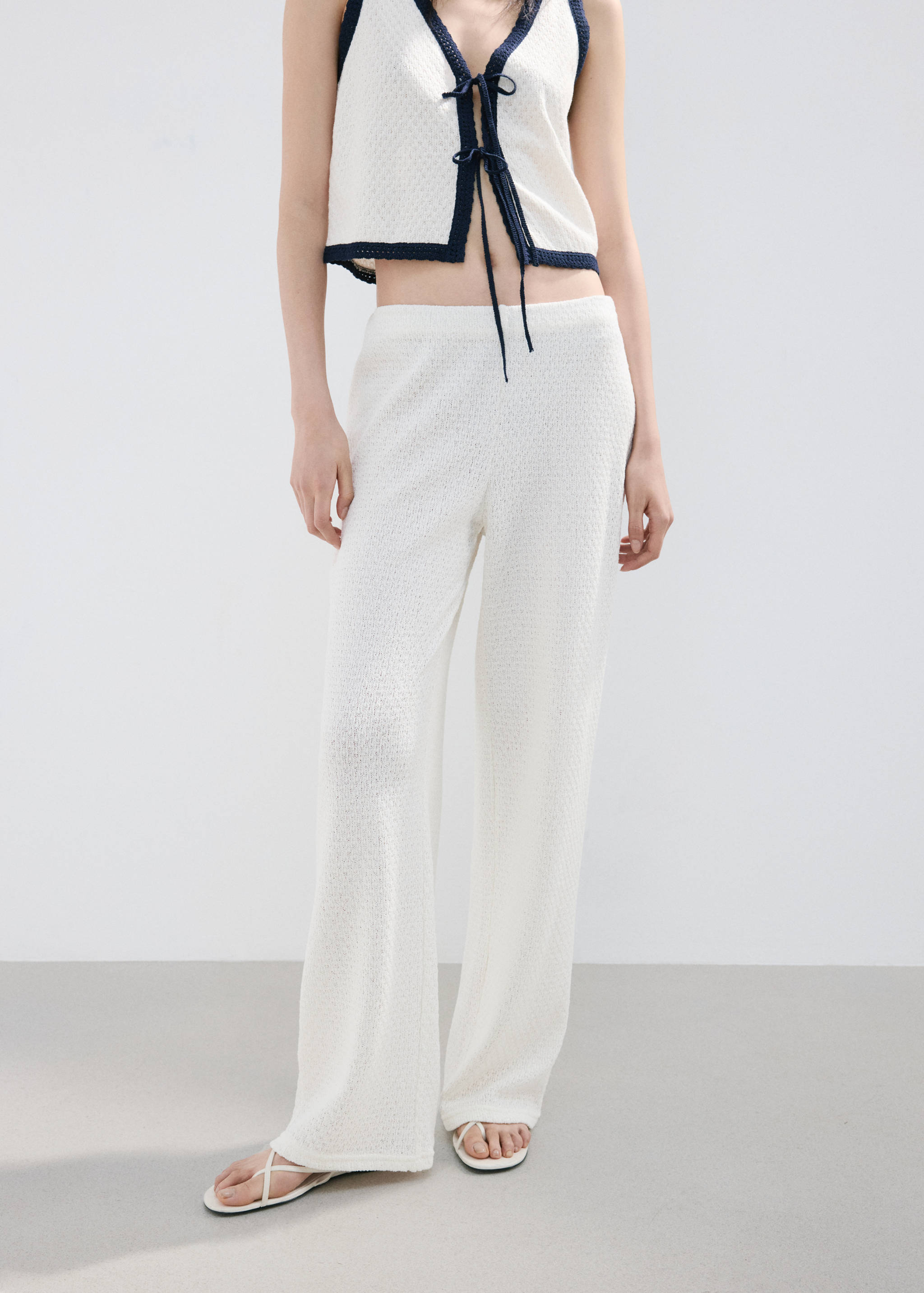 Pantalon droit maille - Plan moyen