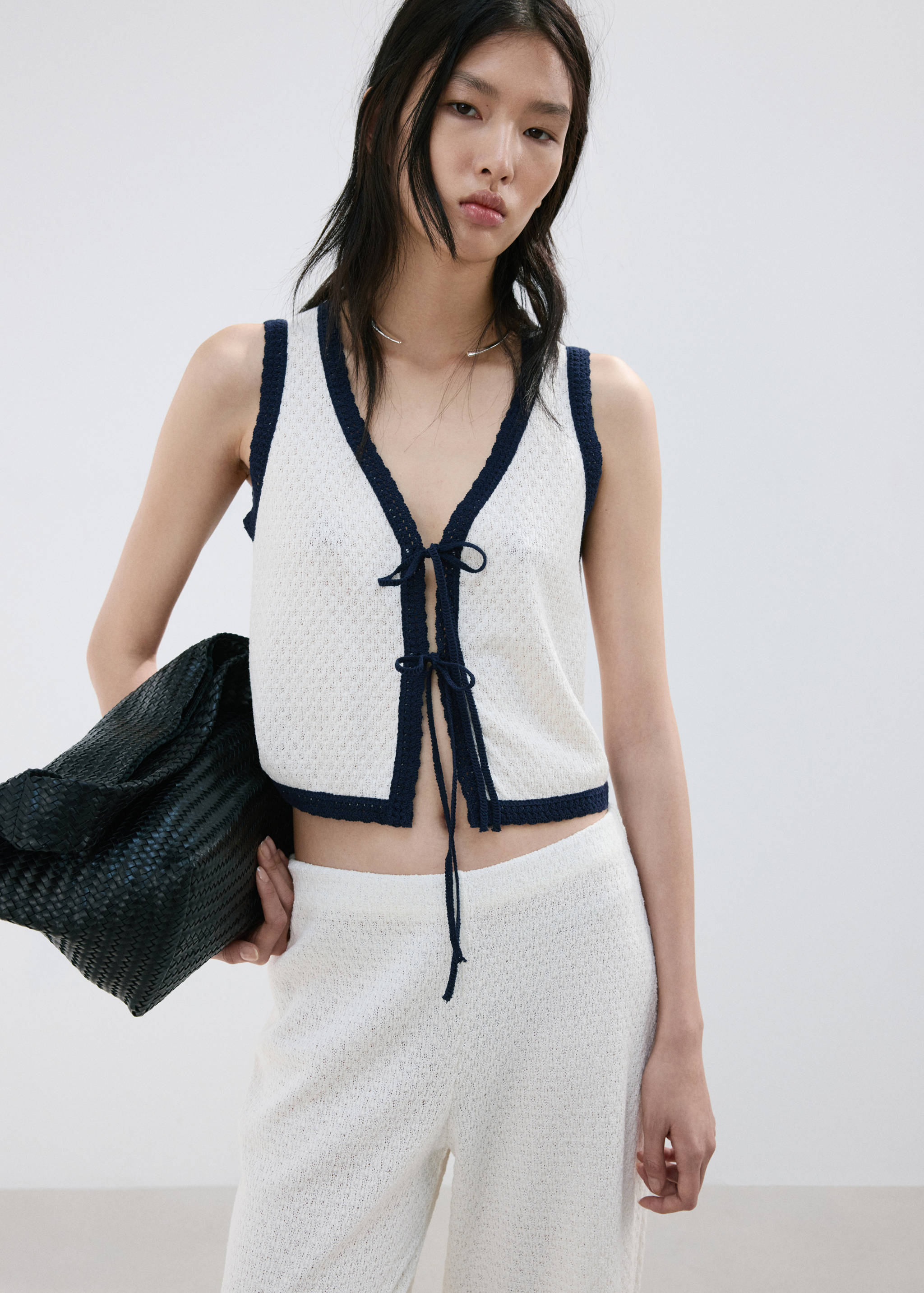 Pantalon droit maille - Détail de l'article 1