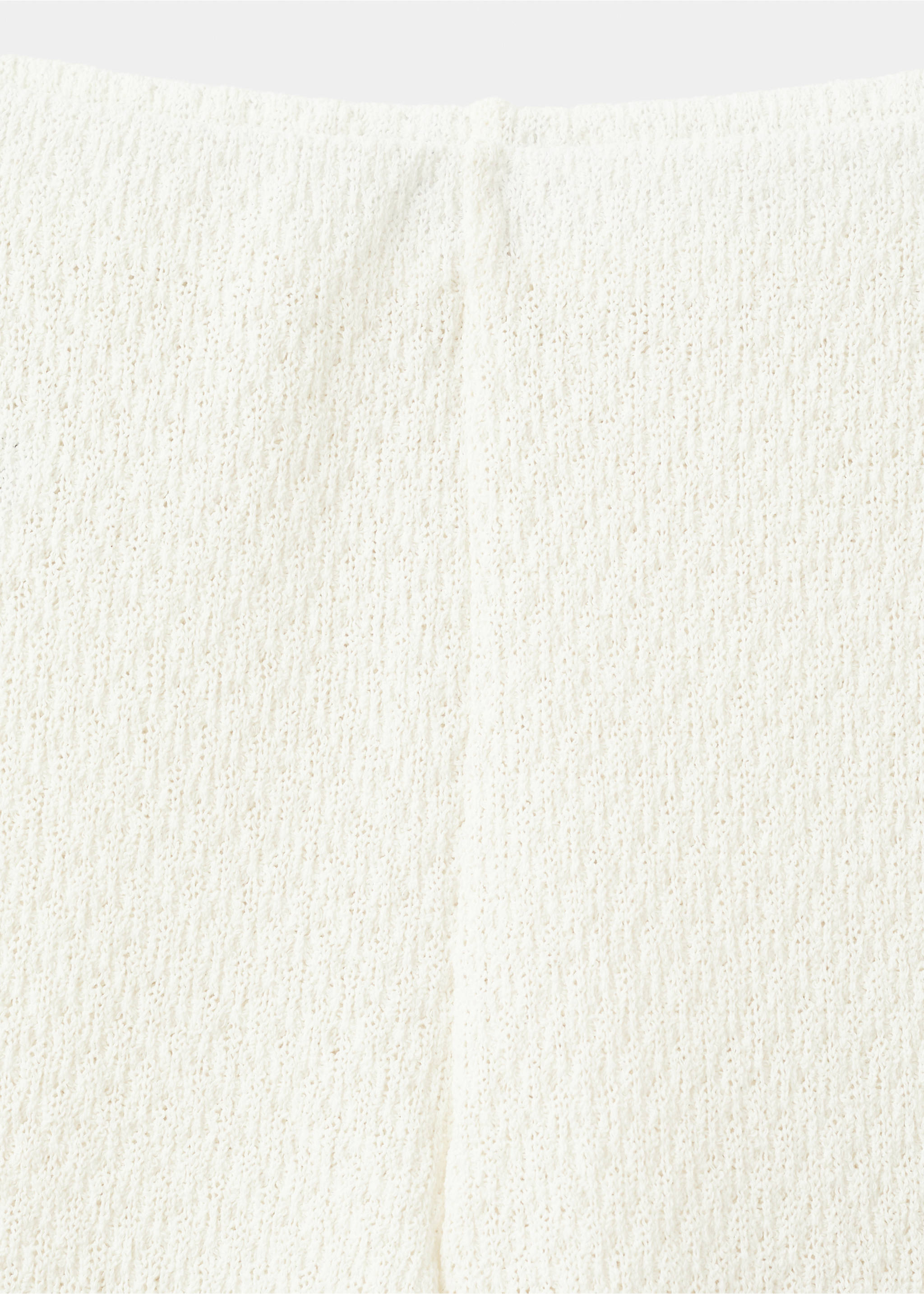 Pantalon droit maille - Détail de l'article 8, Écru. Ref: 27059056-00.