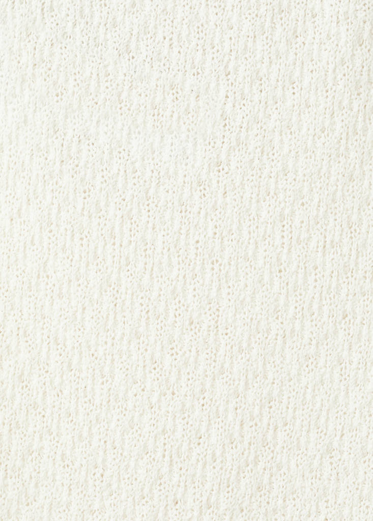 Straight knitted trousers — Ecru