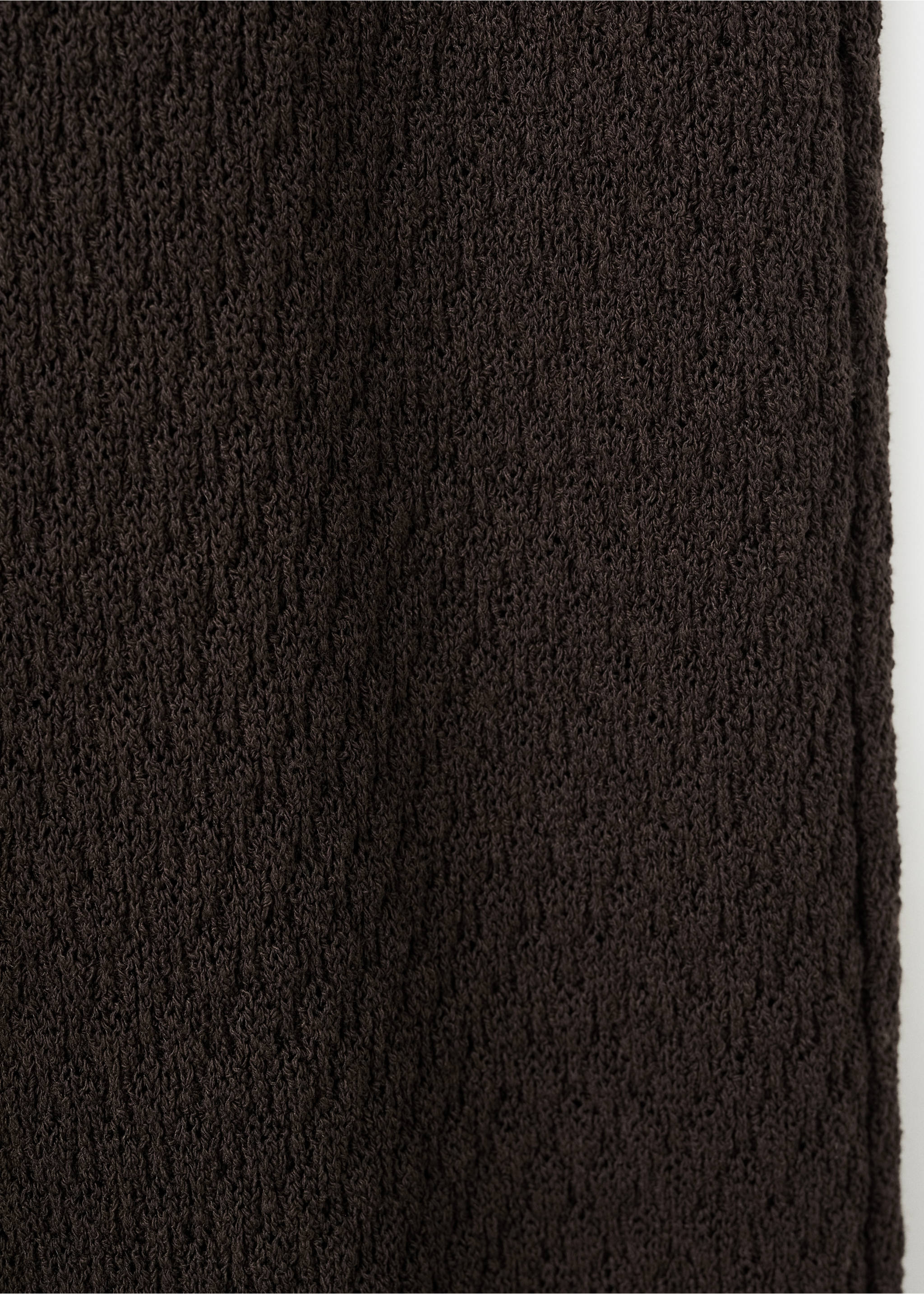 Pantalon droit maille - Détail de l'article 0, Marron. Ref: 27059056-00.