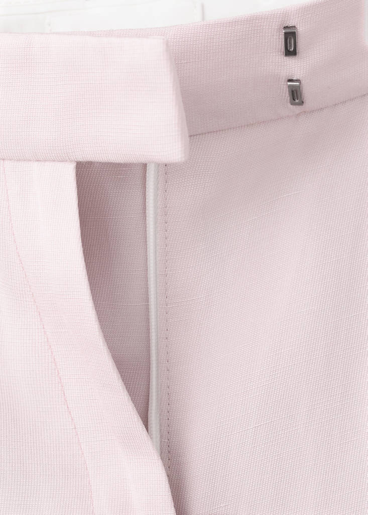 Straight-fit linen suit trousers — Light/Pastel Purple
