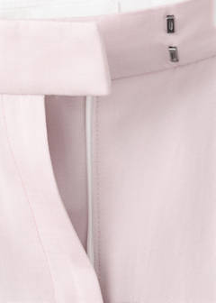 Straight-fit linen suit trousers — Light/Pastel Purple 8