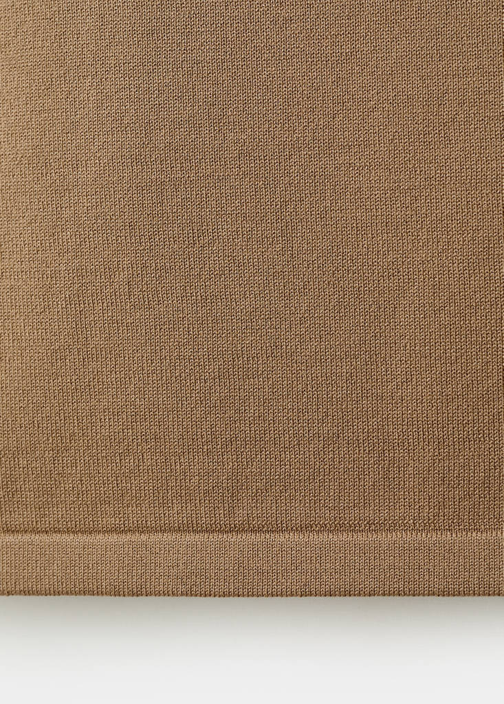 Sleeveless top with decorative buttons — Caramel