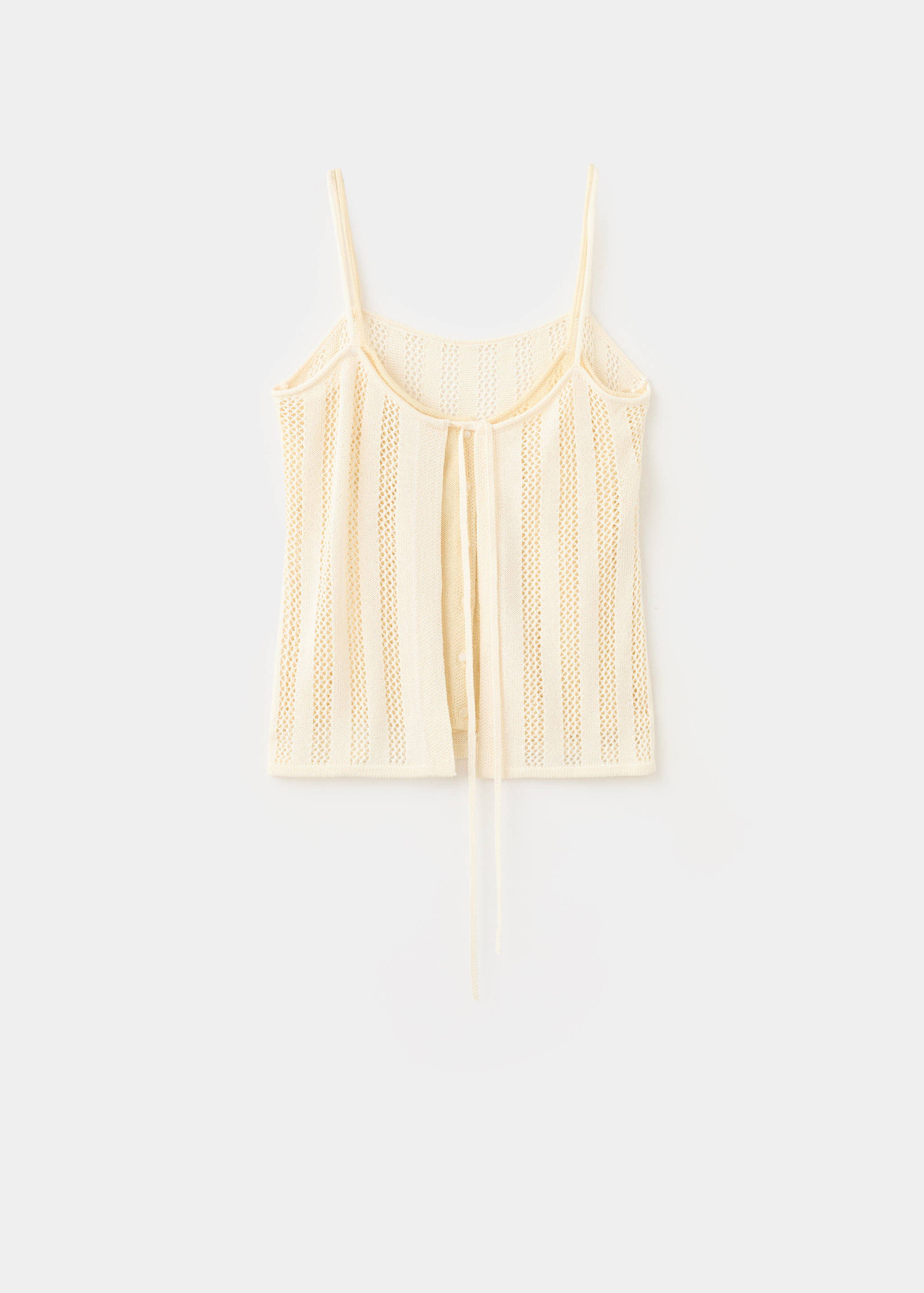 Openwork details knit top - Article without model