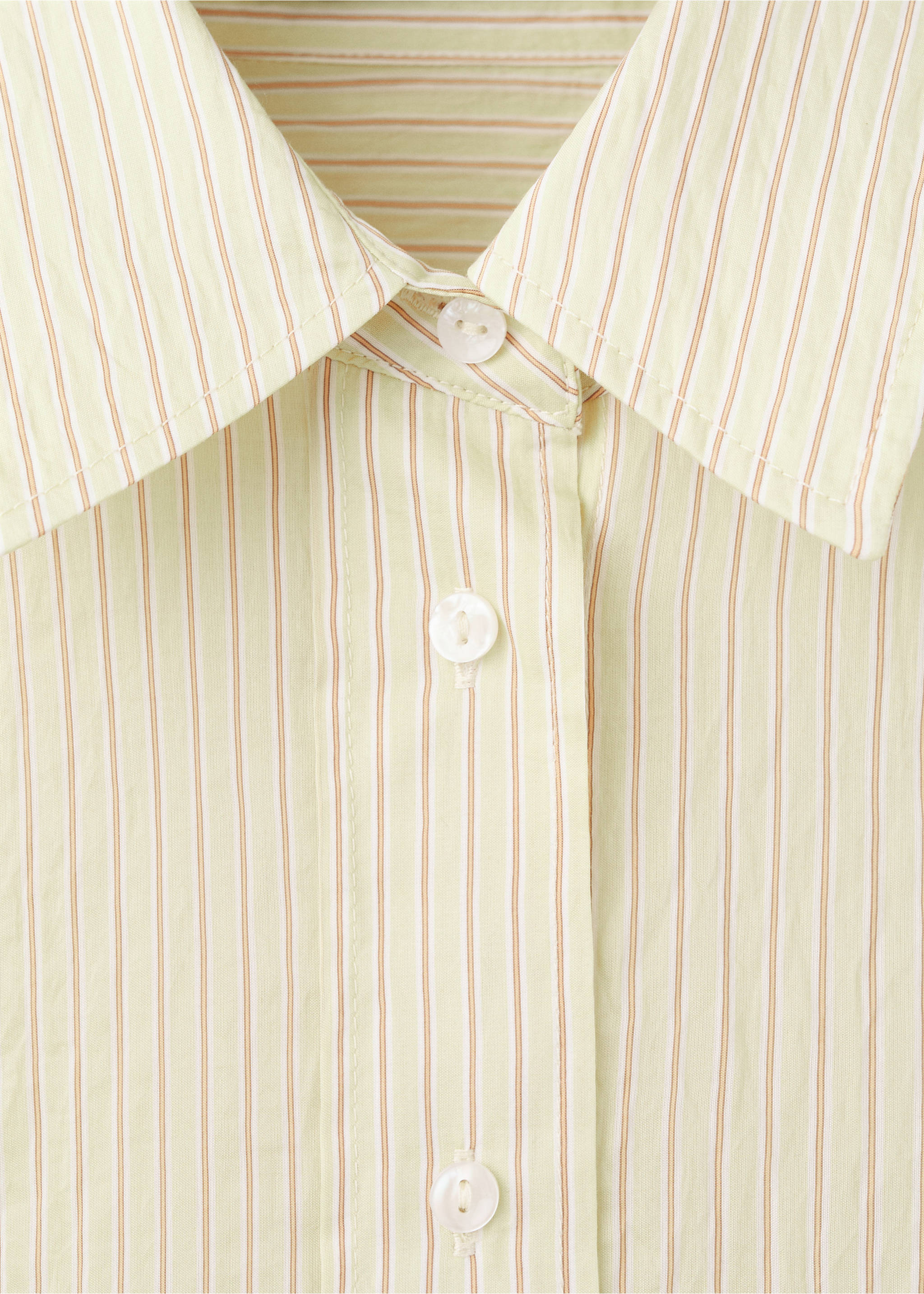 Camisa lyocell rayas - Detalle del artículo 8, Verde. Ref: 27059072-00.