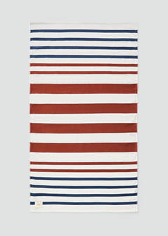 100% cotton striped beach towel — Red 4