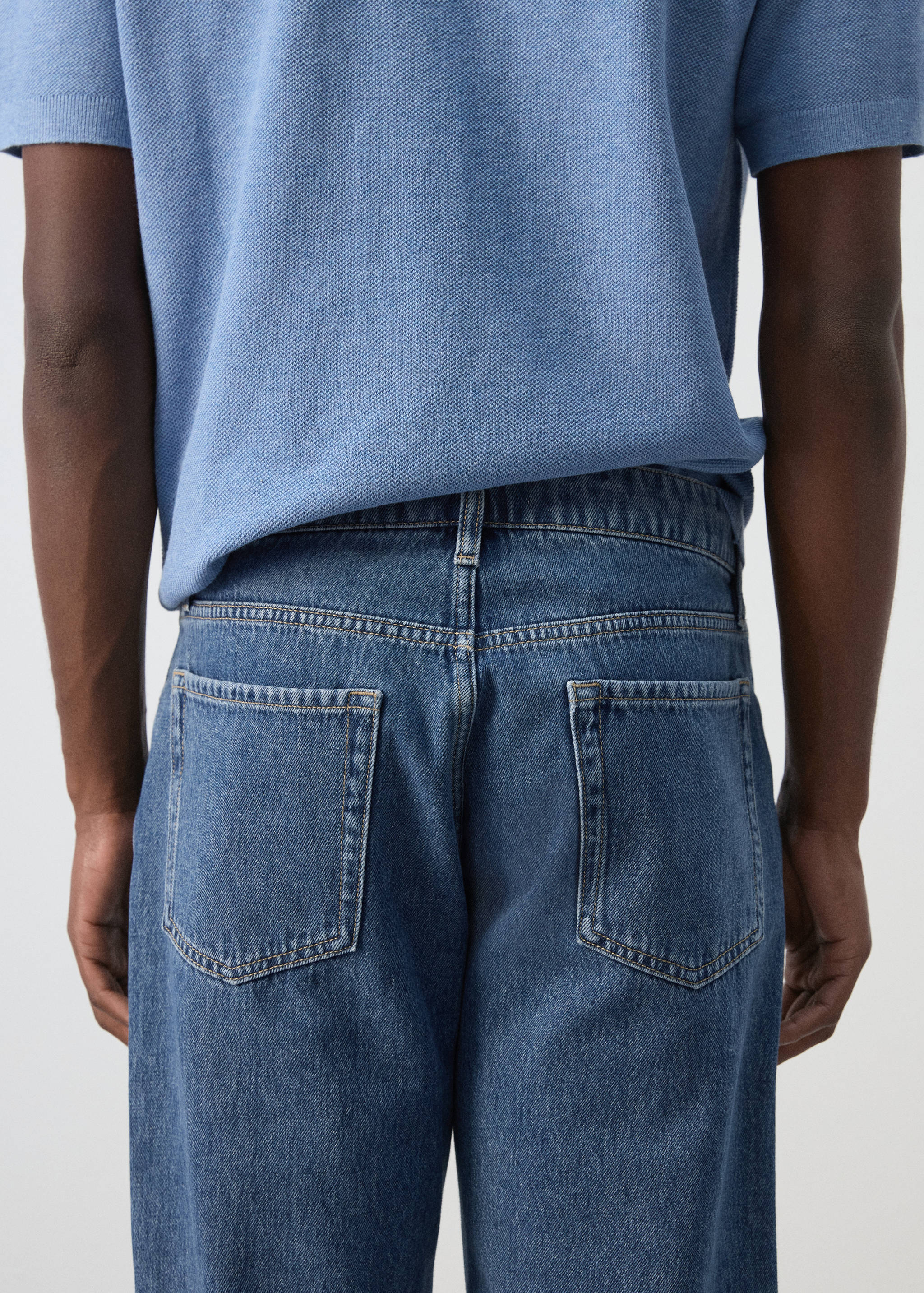 100% cotton regular fit jeans - Details of the article 6