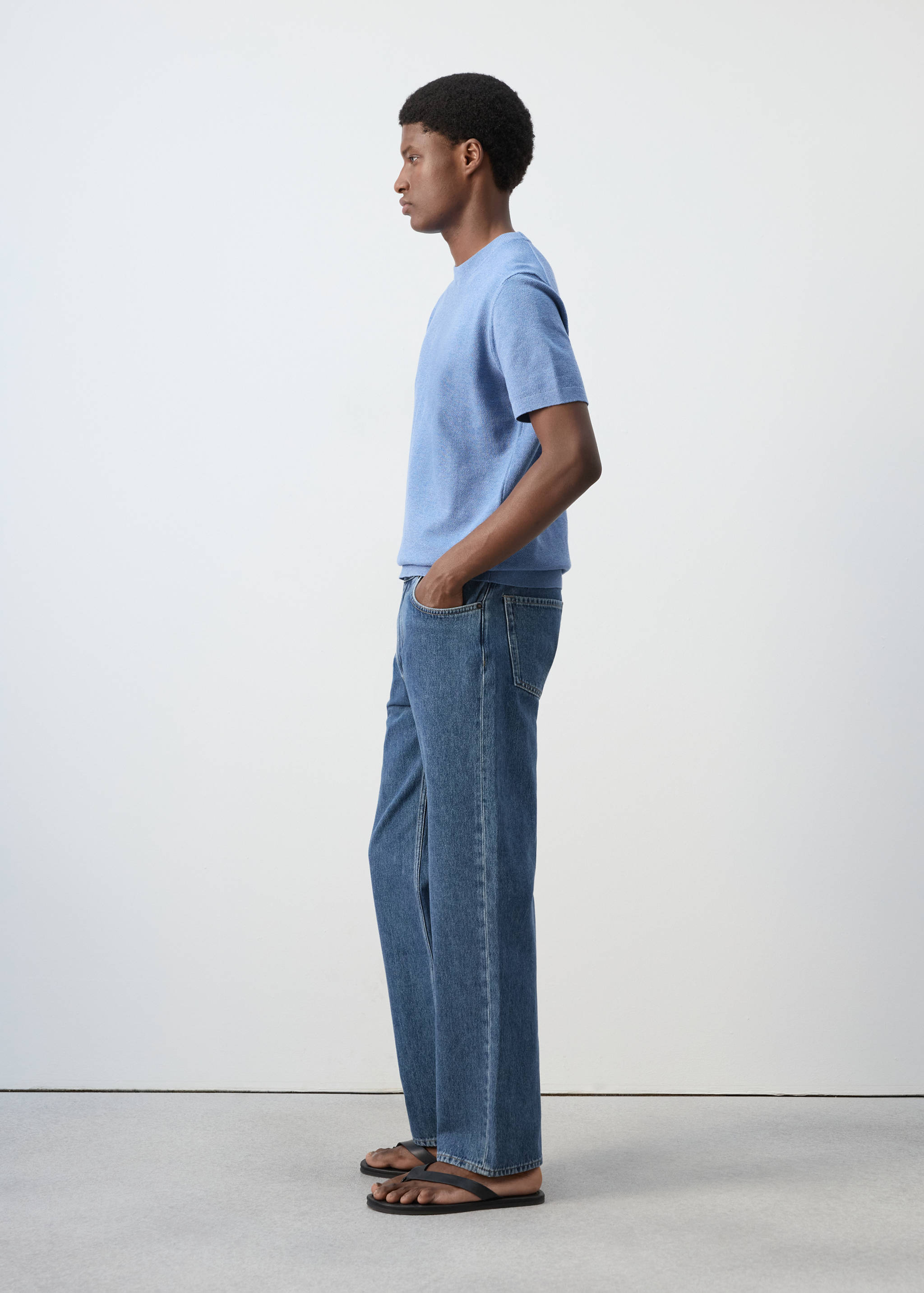 100% cotton regular fit jeans - Details of the article 2