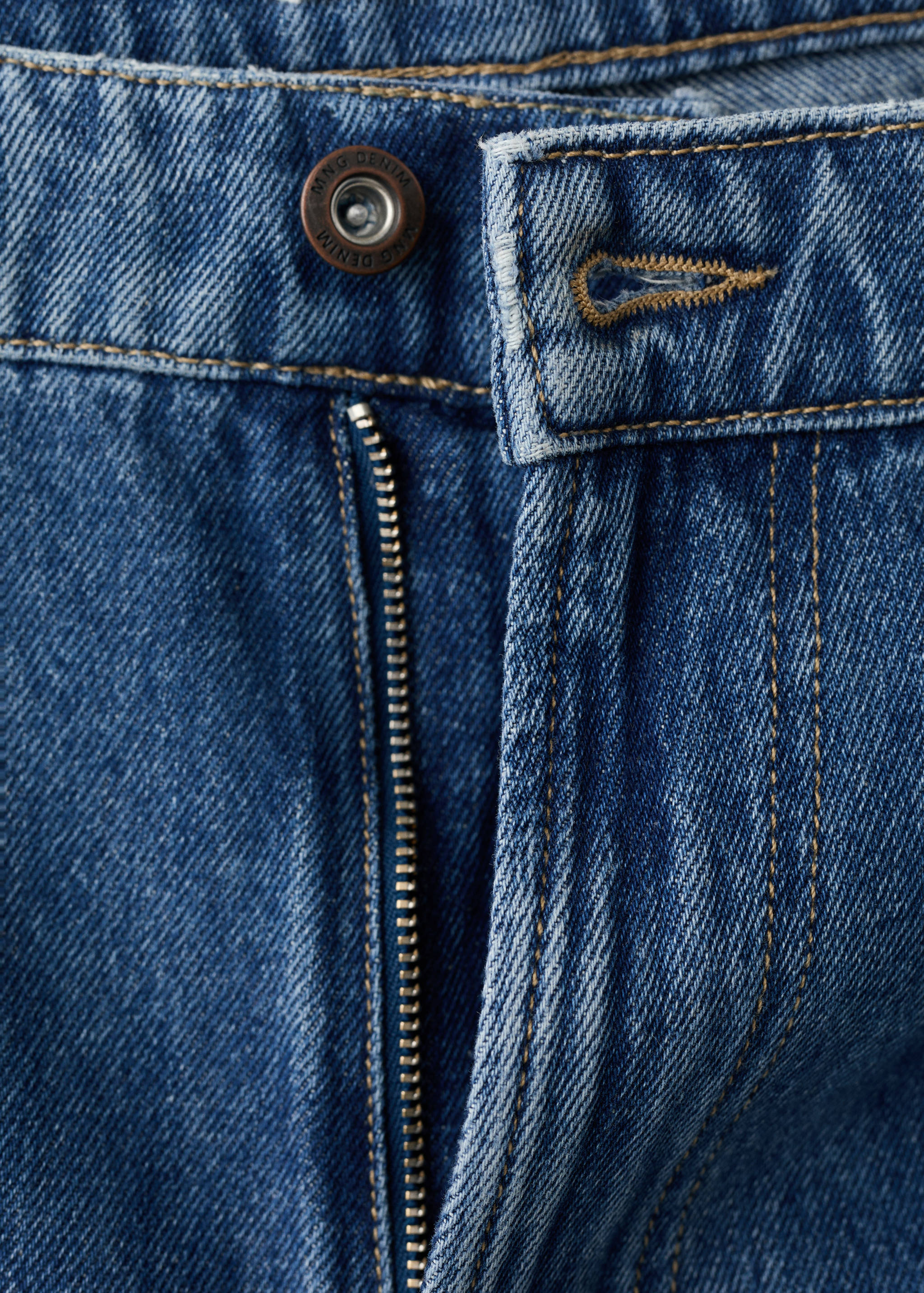 100% cotton regular fit jeans - Details of the article 0