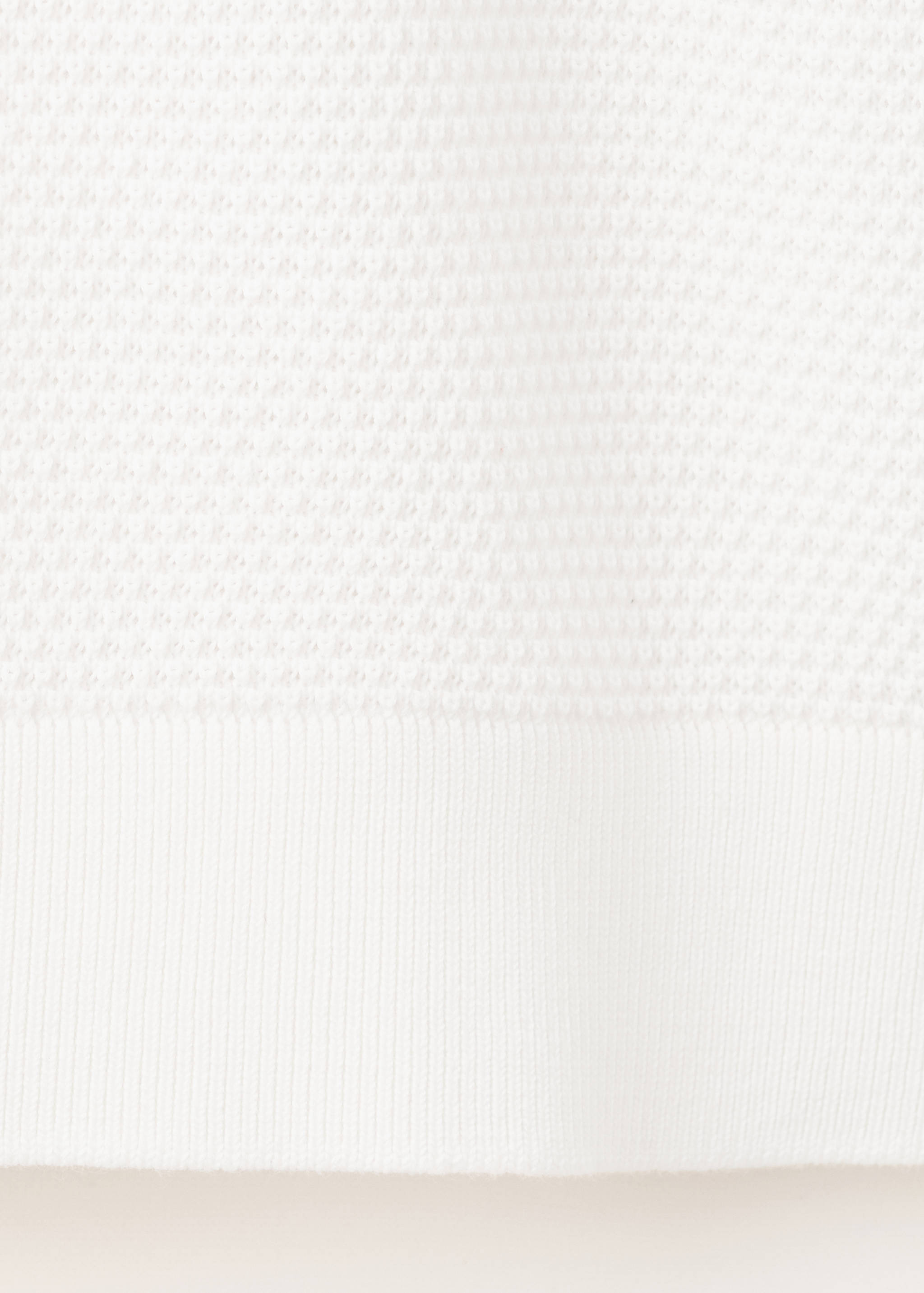 Polo maille ajourée à zip - Détail de l'article 0