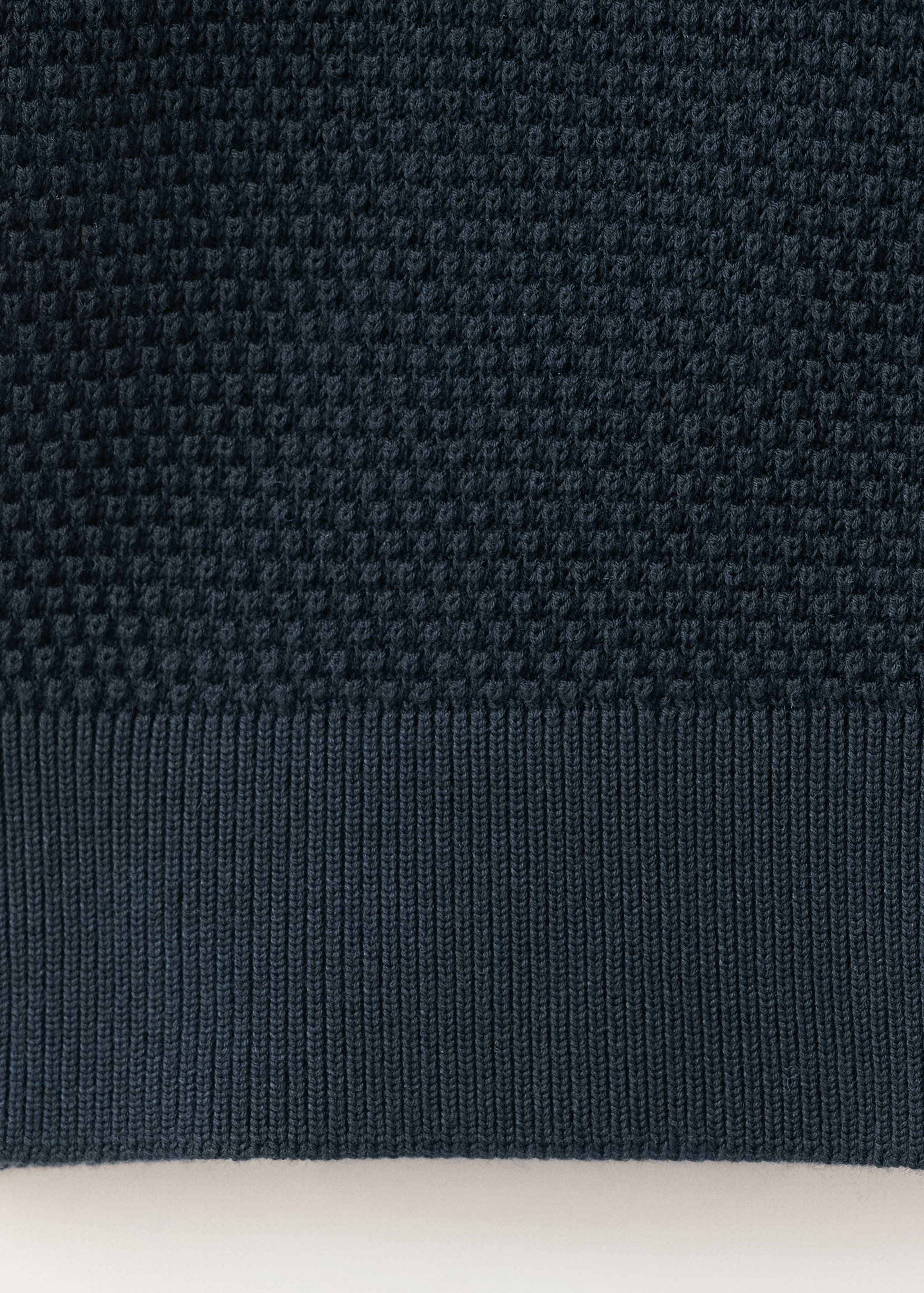 Polo maille ajourée à zip - Détail de l'article 0