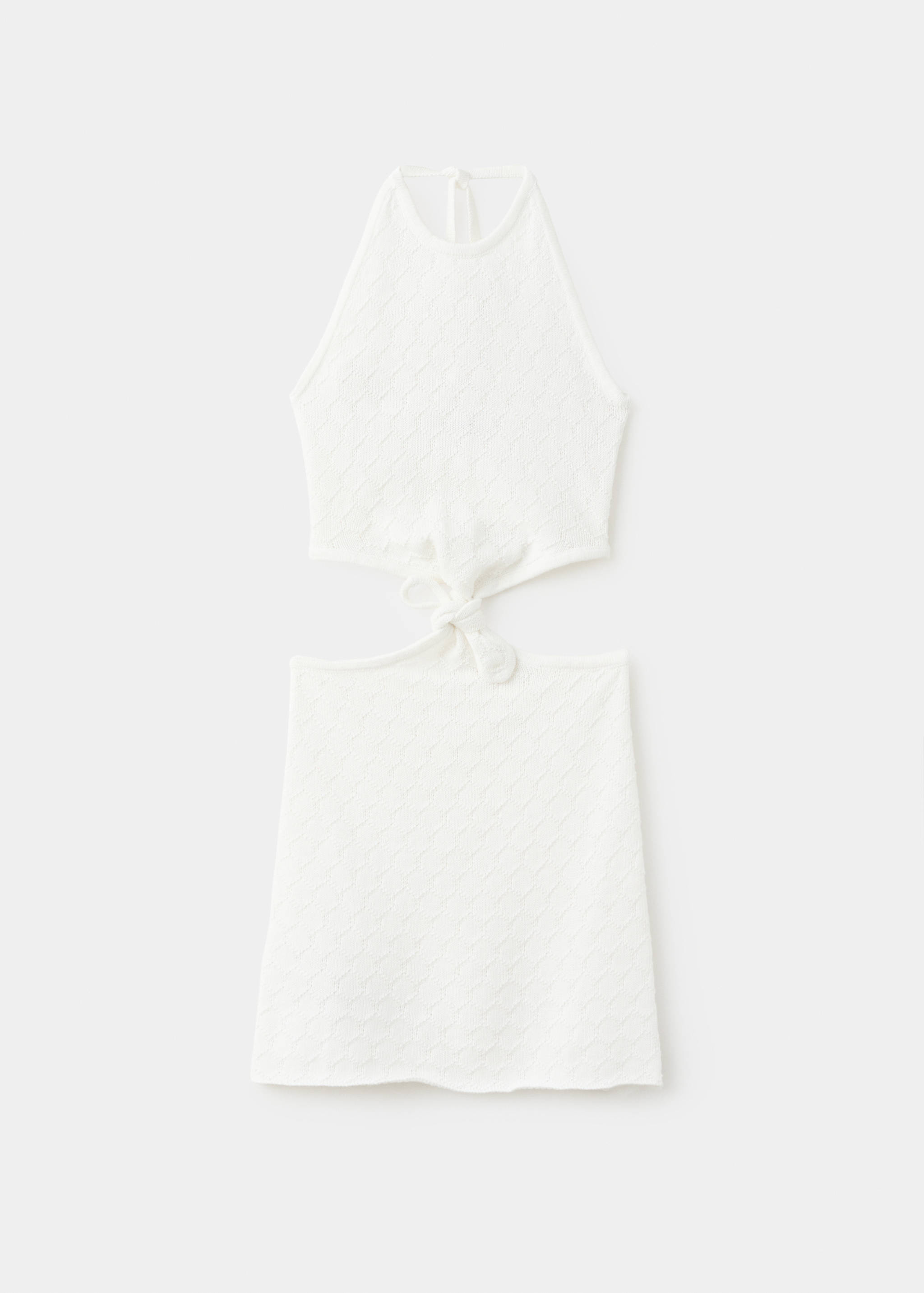 Vestido halter com detalhe de nó - Artigo sem modelo
