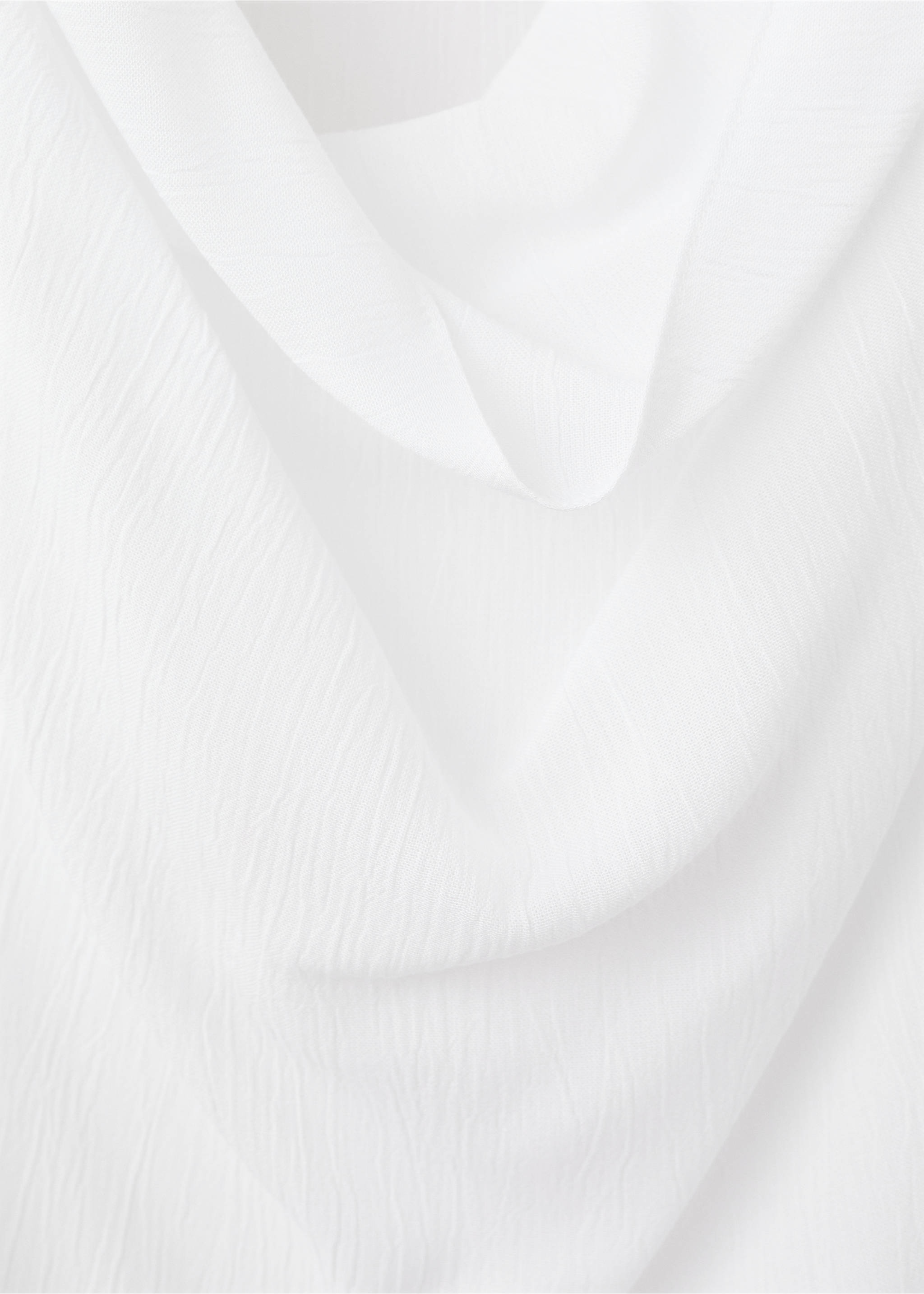 Flowing draped dress - Details of the article 8, Off White. Ref: 27059211-00.