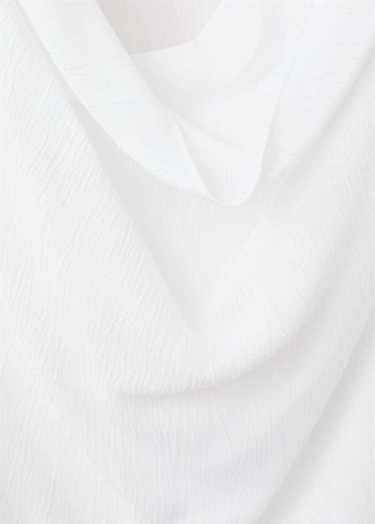Flowing draped dress — Off White